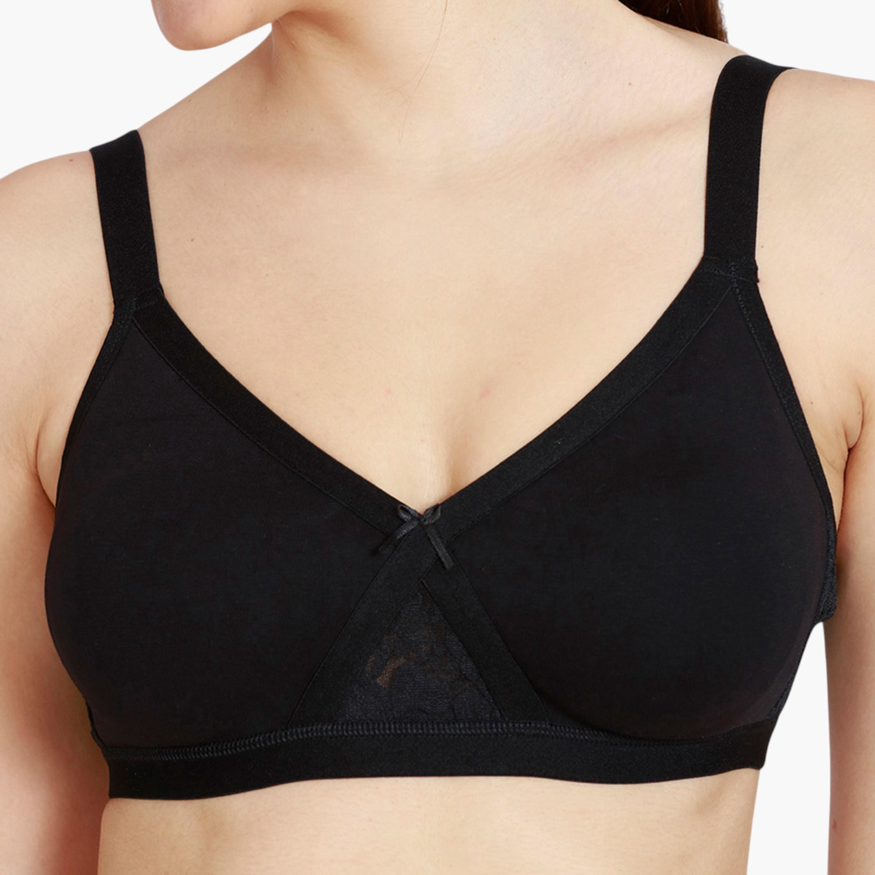 صدرية بإطار إيه ومشبك إغلاق وتفاصيل دانتيل من زيفامي-women-clothing-lingerie-bras-image-4