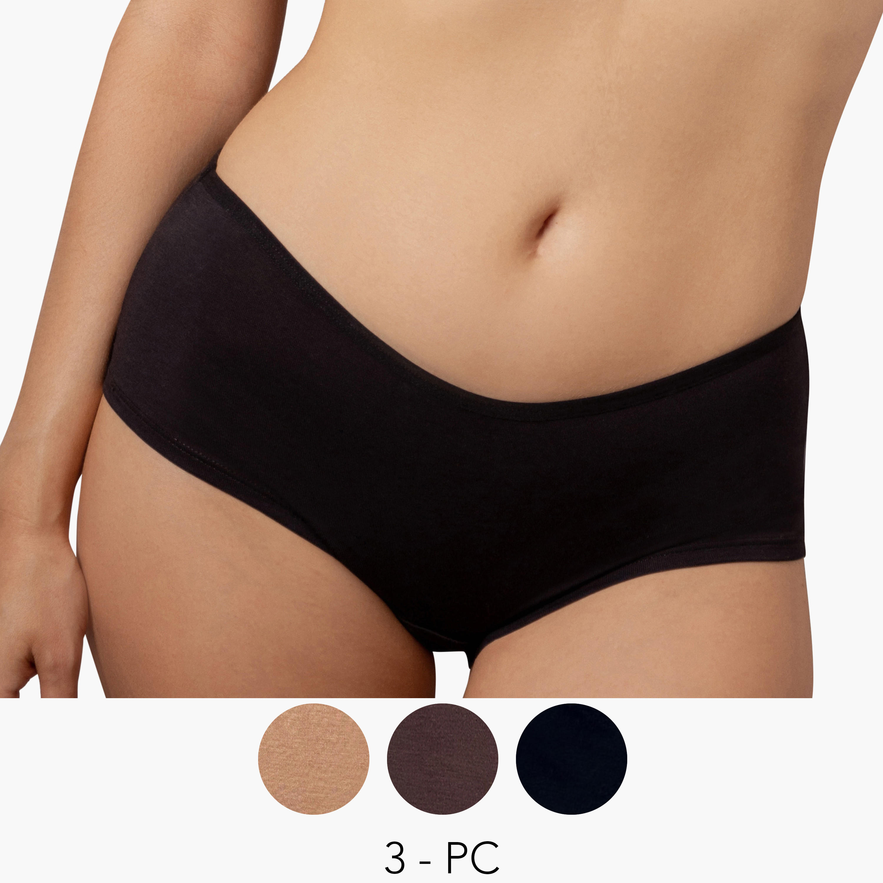 سروال داخلي بخصر مطاطي من آدارايا - طقم من 3-women-clothing-lingerie-panties-image-5