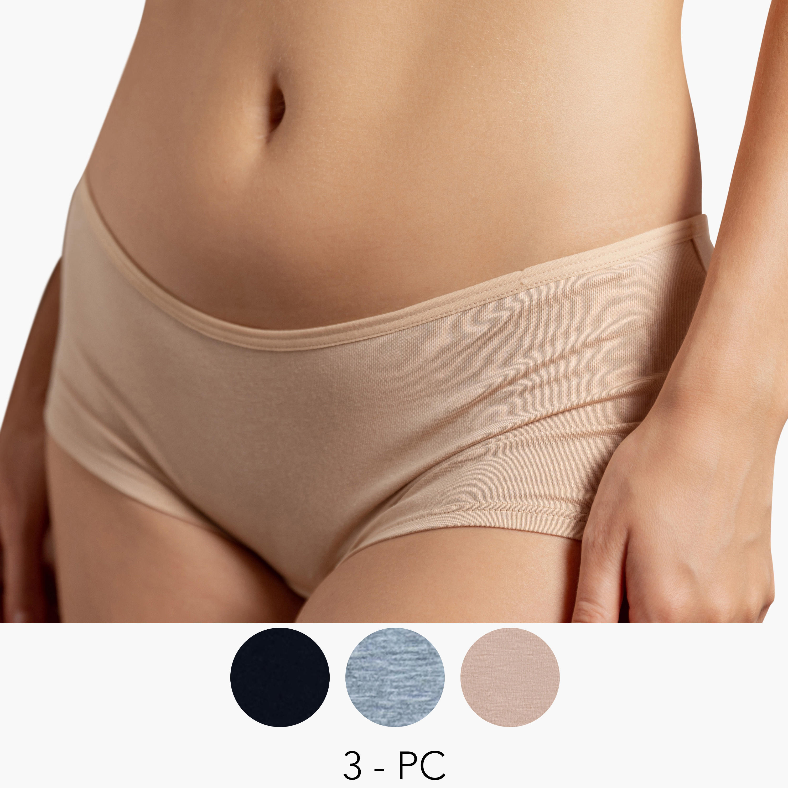 سروال داخلي بخصر مطاطي من آدارايا - طقم من 3-women-clothing-lingerie-panties-image-1