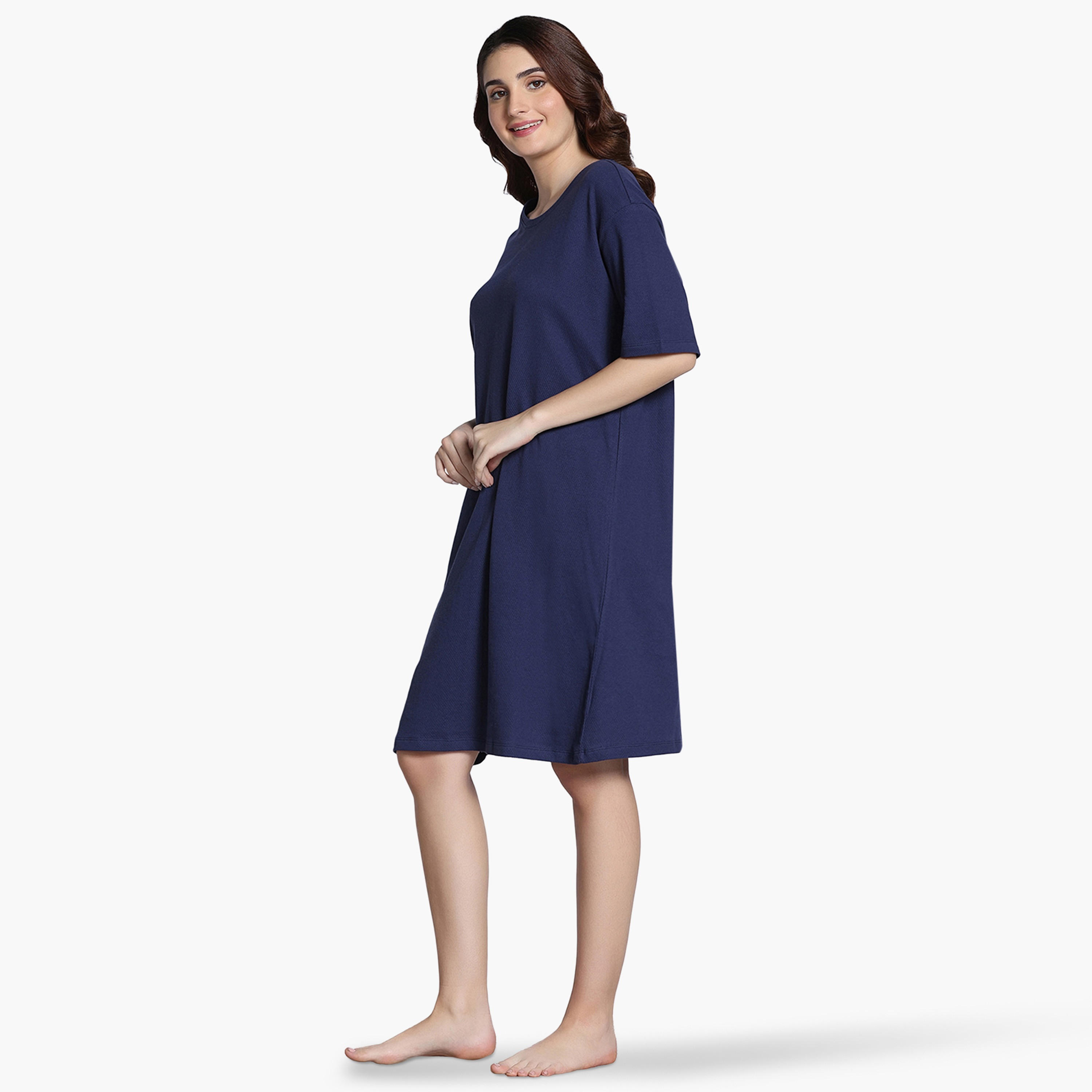 فستان نوم بأكمام قصيرة من زيفامي-women-clothing-nightwear-nighties-image-7