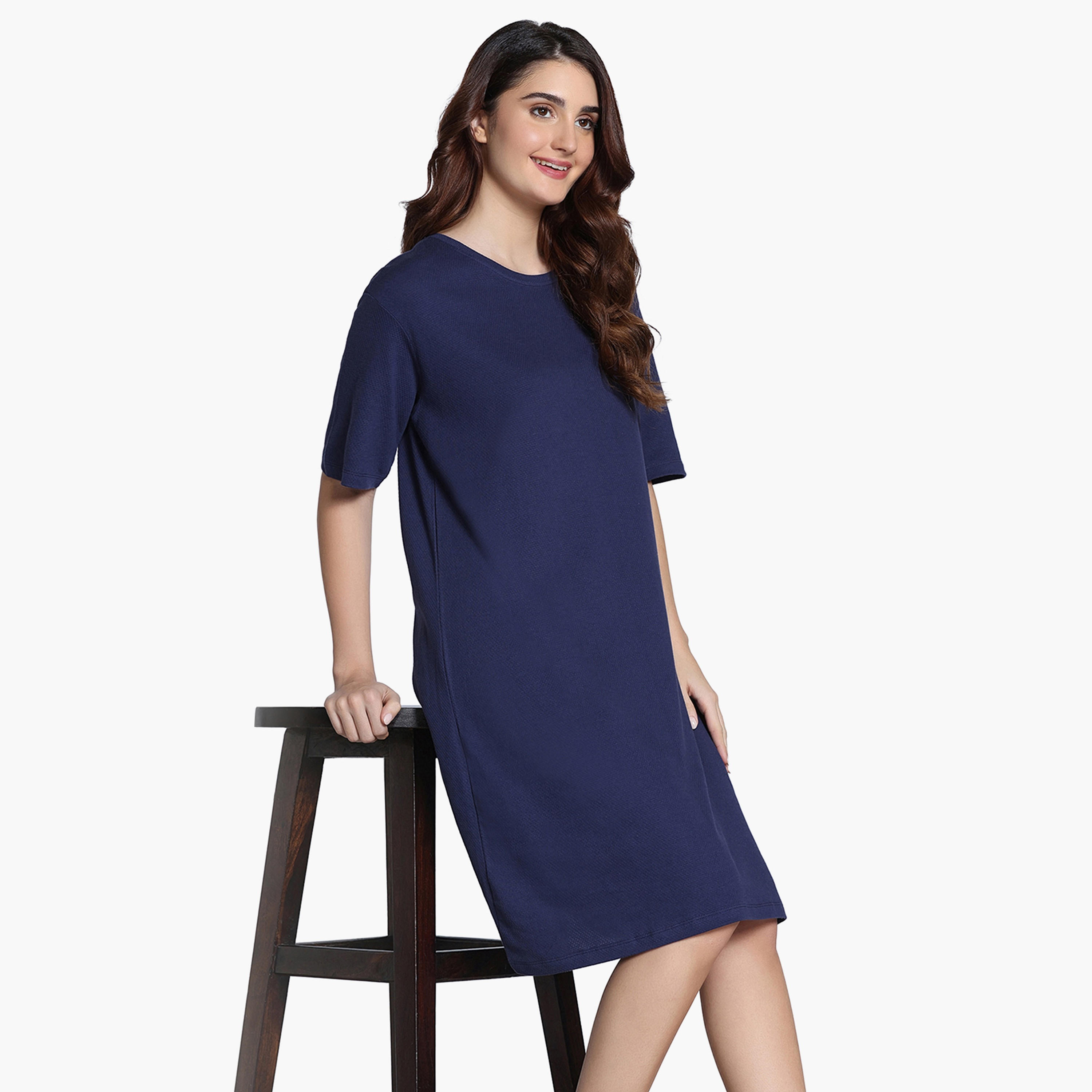فستان نوم بأكمام قصيرة من زيفامي-women-clothing-nightwear-nighties-image-9