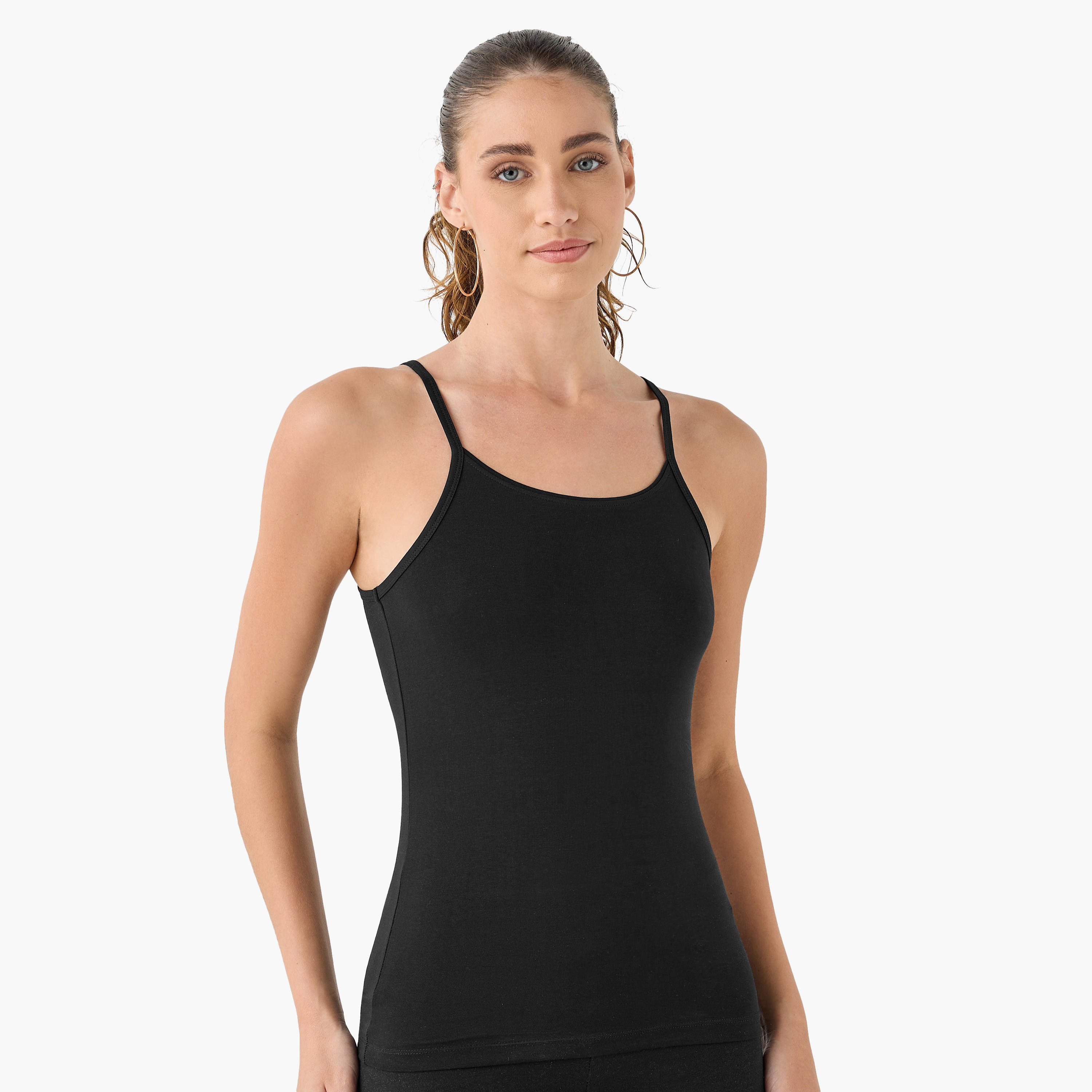 قمصان دخلي مضلعة - طقم من 3 قطع-women-clothing-lingerie-camisoles-image-4
