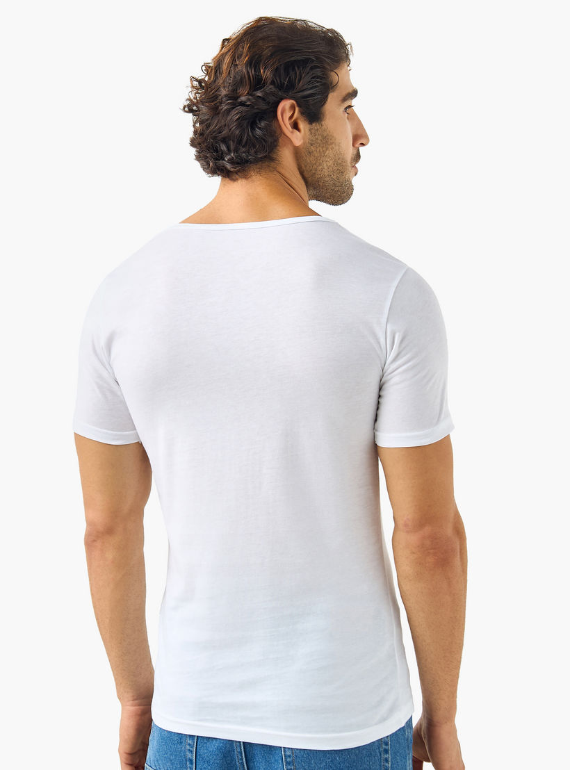 فيستات بياقة مستديرة وأكمام قصيرة - طقم 3 قطع-men-clothing-innerwear-vests-image-3
