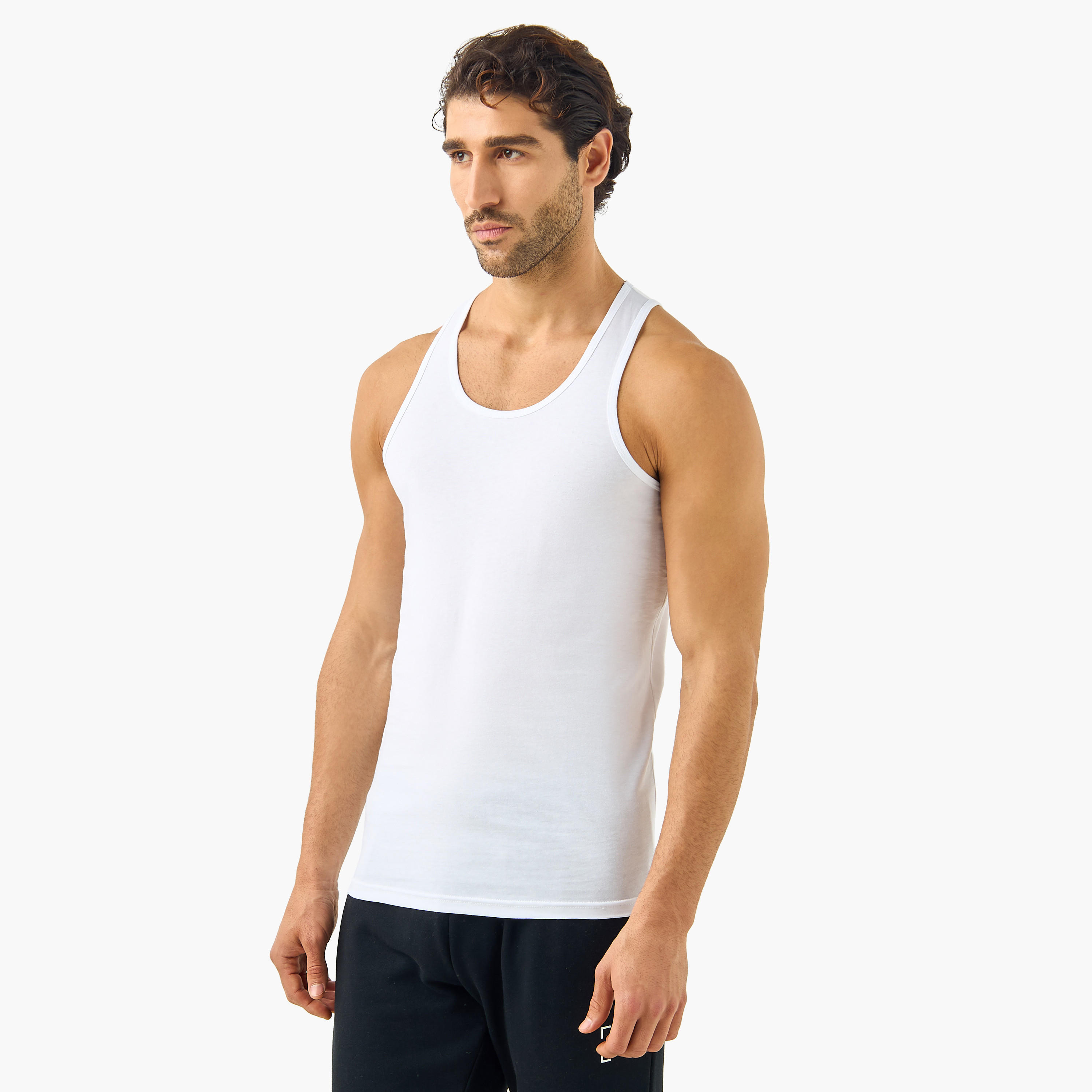 فيستات بياقة مستديرة - طقم 3 قطع-men-clothing-innerwear-vests-image-5