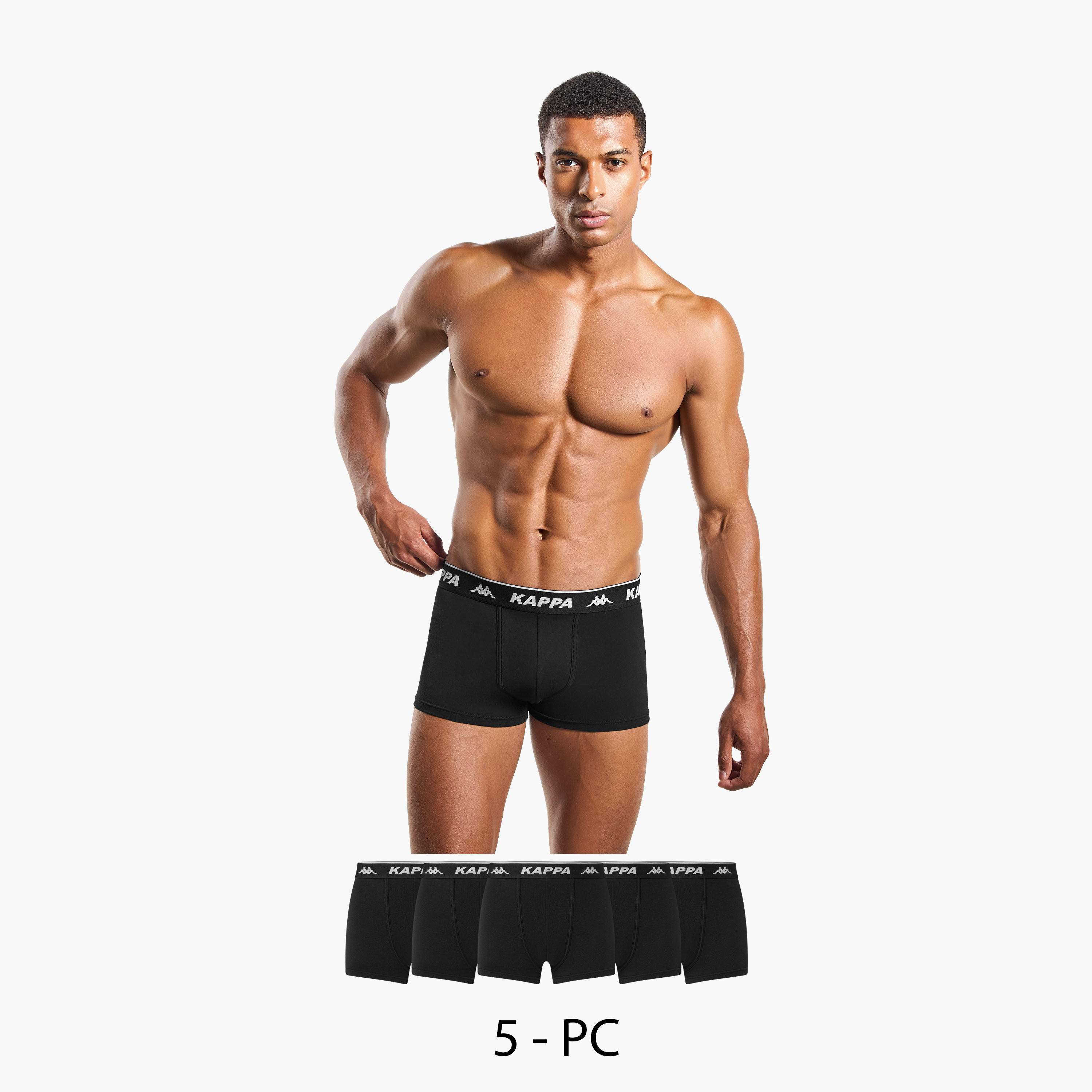 سراويل ترانك بخصر مطاطي من كابا - طقم من 5-men-clothing-innerwear-underwear-image-1