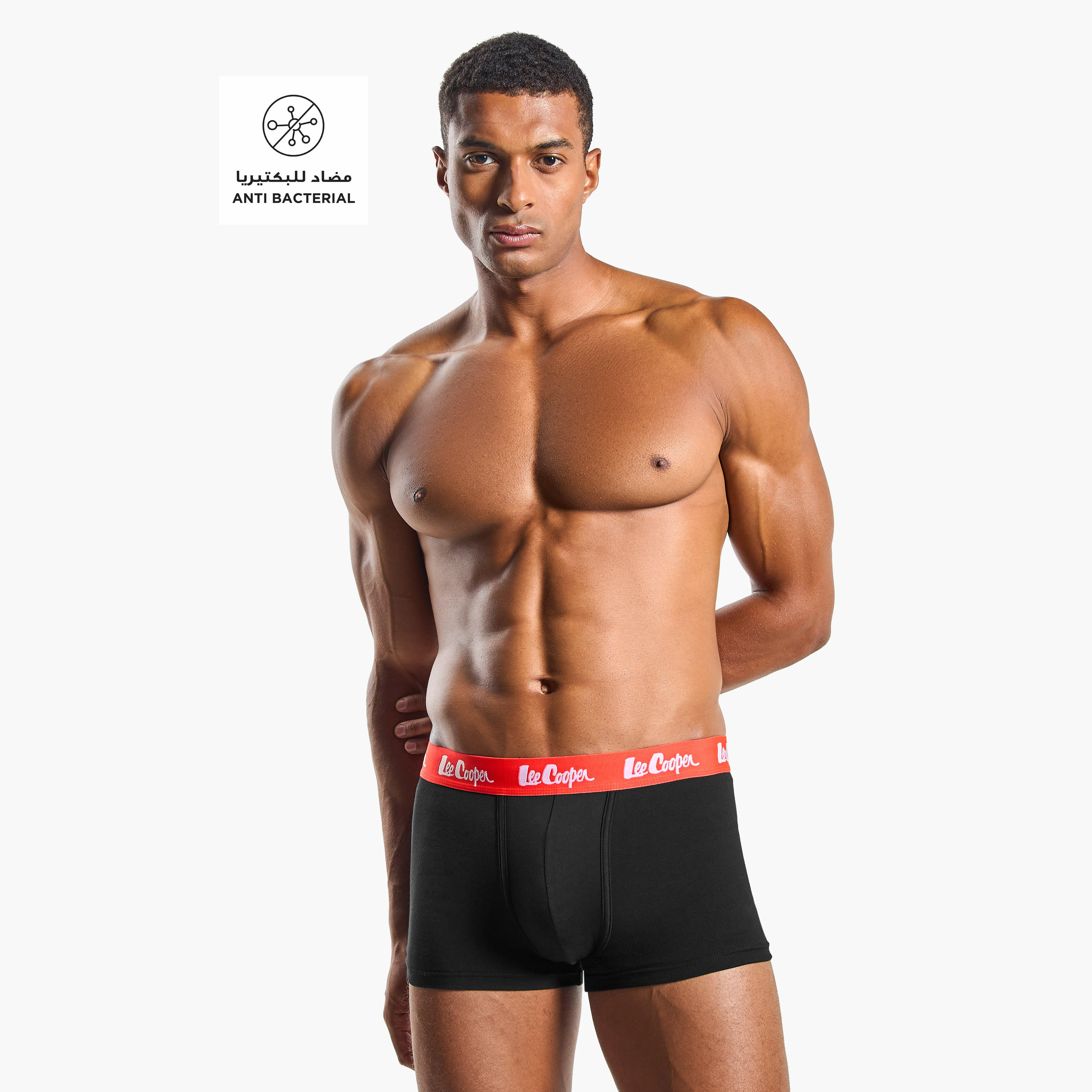 Set of 3 - Lee Cooper Trunk Briefs with Elasticated Waistband-men-clothing-innerwear-underwear-image-2