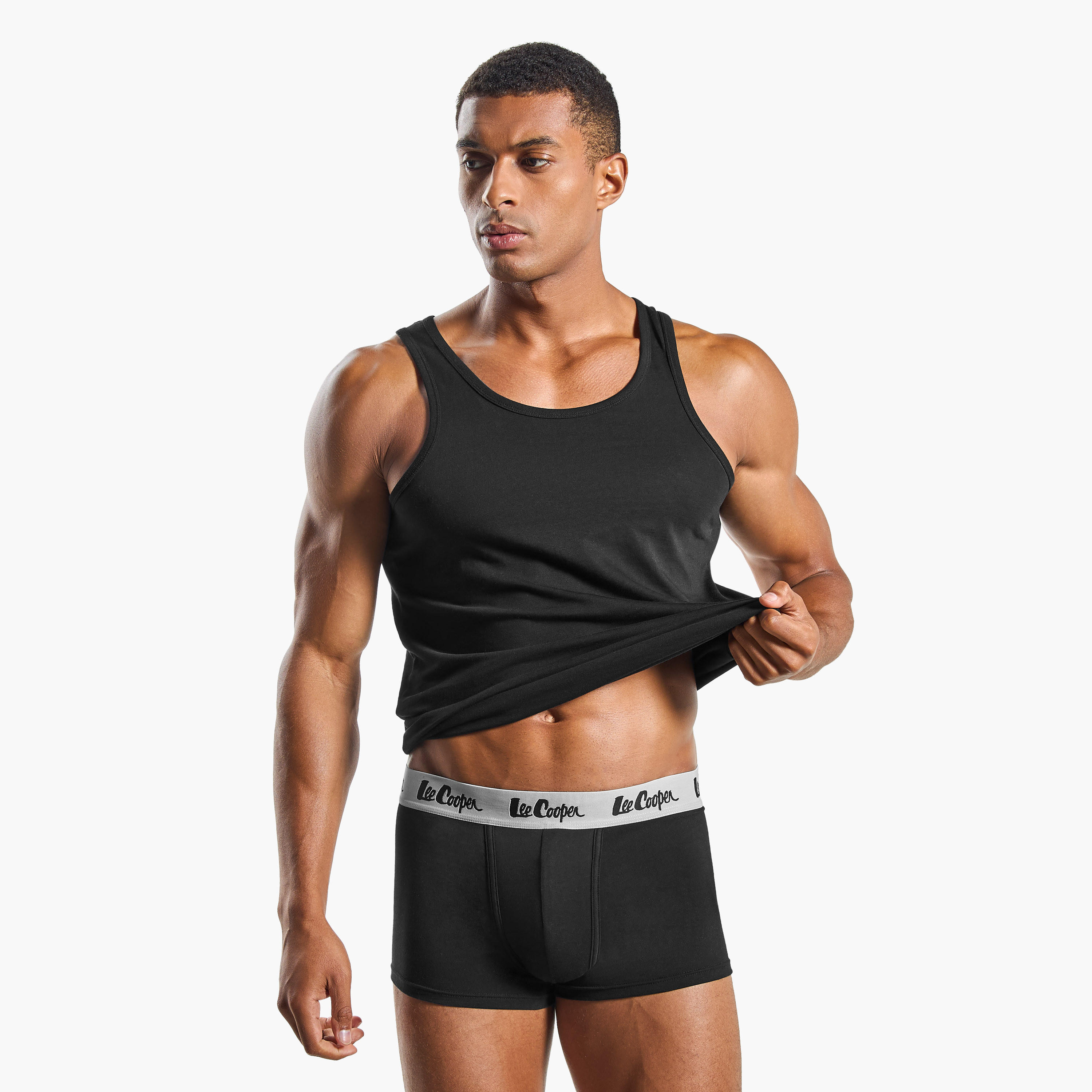 Set of 3 - Lee Cooper Trunk Briefs with Elasticated Waistband-men-clothing-innerwear-underwear-image-5