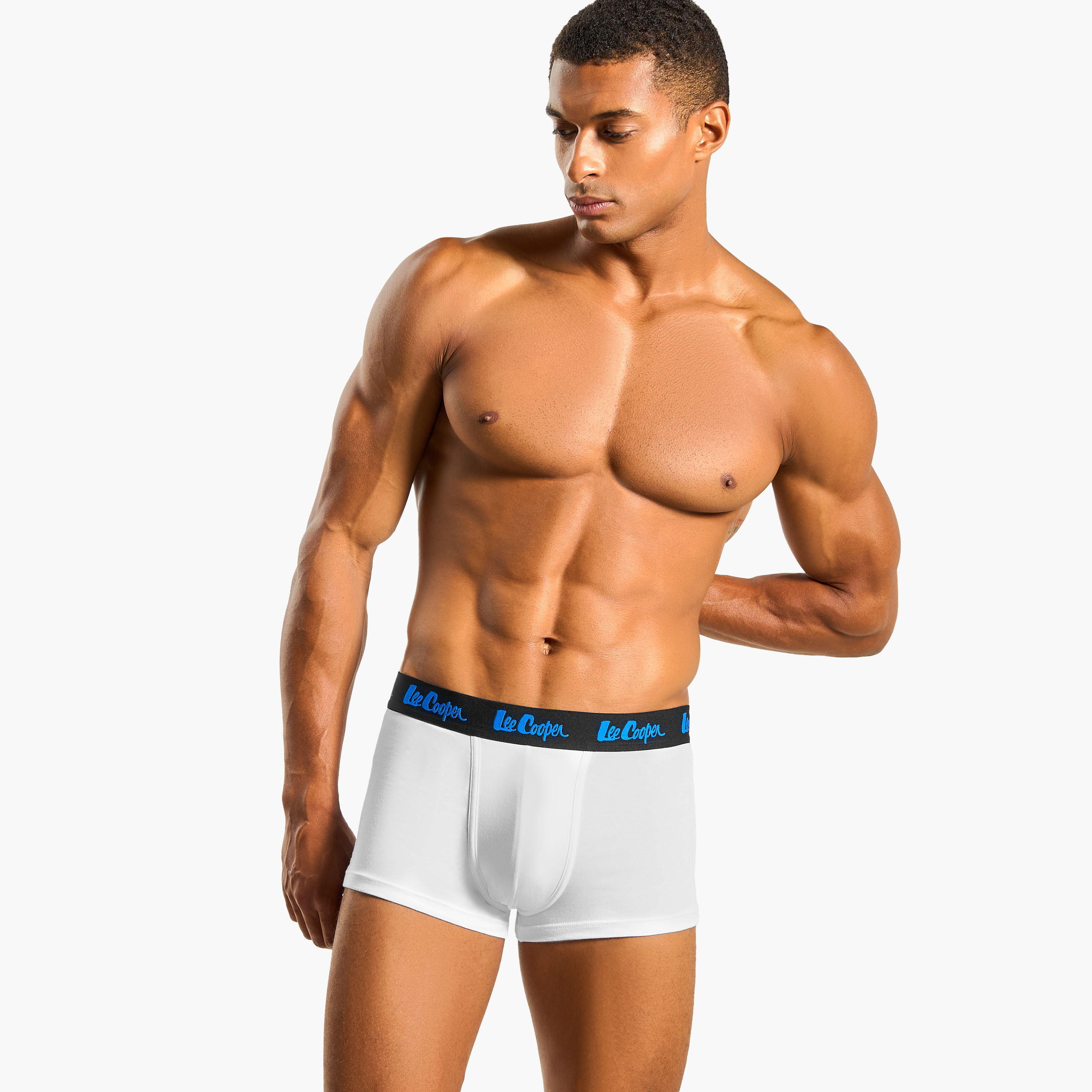 Set of 3 - Lee Cooper Trunk Briefs with Elasticated Waistband-men-clothing-innerwear-underwear-image-3