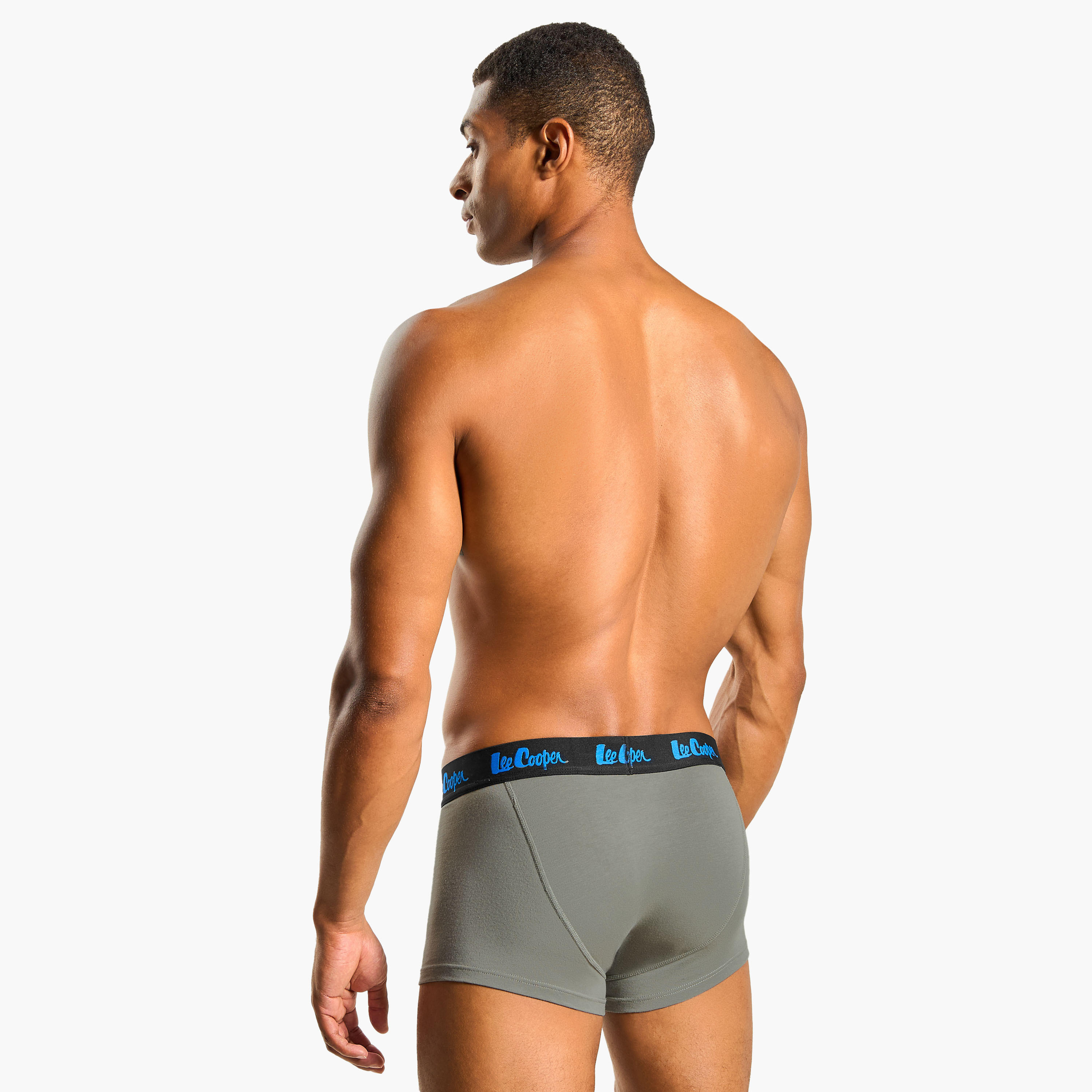 Set of 3 - Lee Cooper Trunk Briefs with Elasticated Waistband-men-clothing-innerwear-underwear-image-4