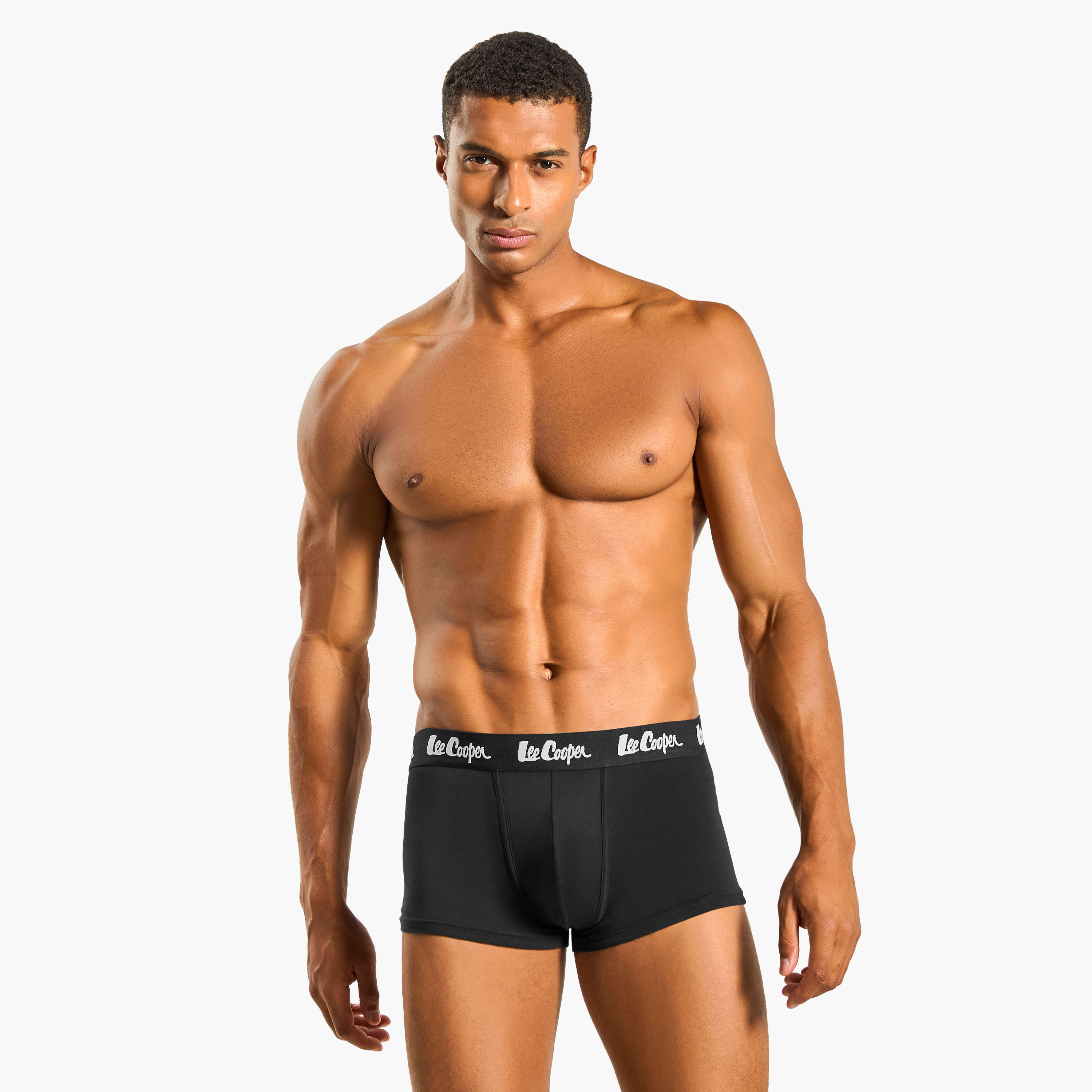 Set of 3 - Lee Cooper Trunk Briefs with Elasticated Waistband-men-clothing-innerwear-underwear-image-3