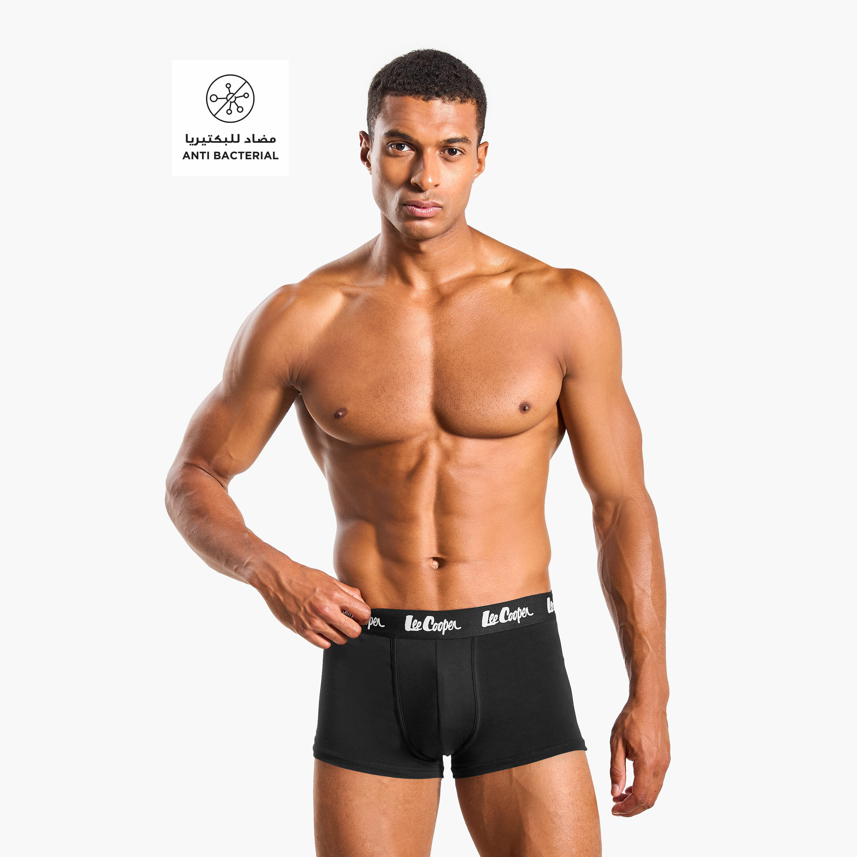 Set of 5 - Lee Cooper Trunk Briefs with Elasticated Waistband-men-clothing-innerwear-underwear-image-2