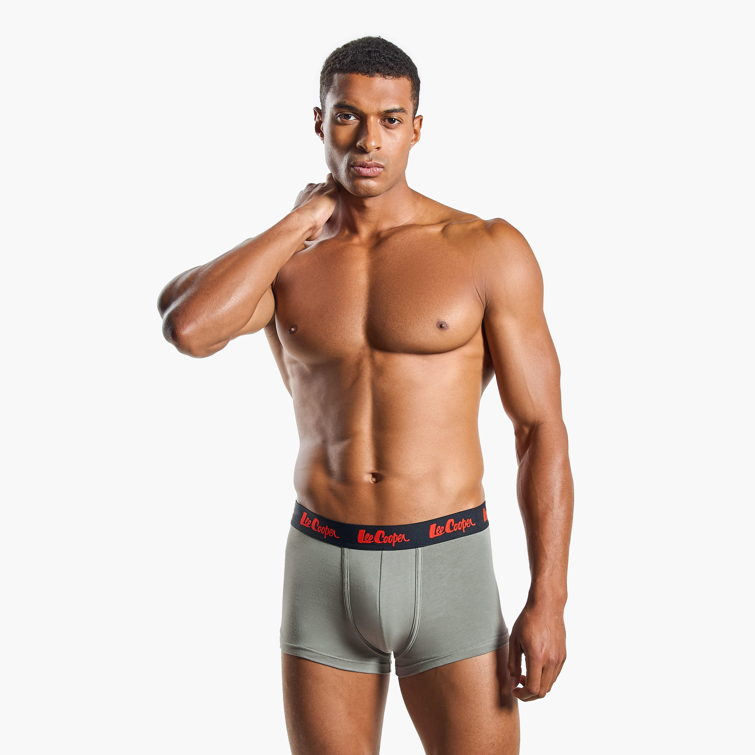 Set of 5 - Lee Cooper Trunk Briefs with Elasticated Waistband-men-clothing-innerwear-underwear-image-4