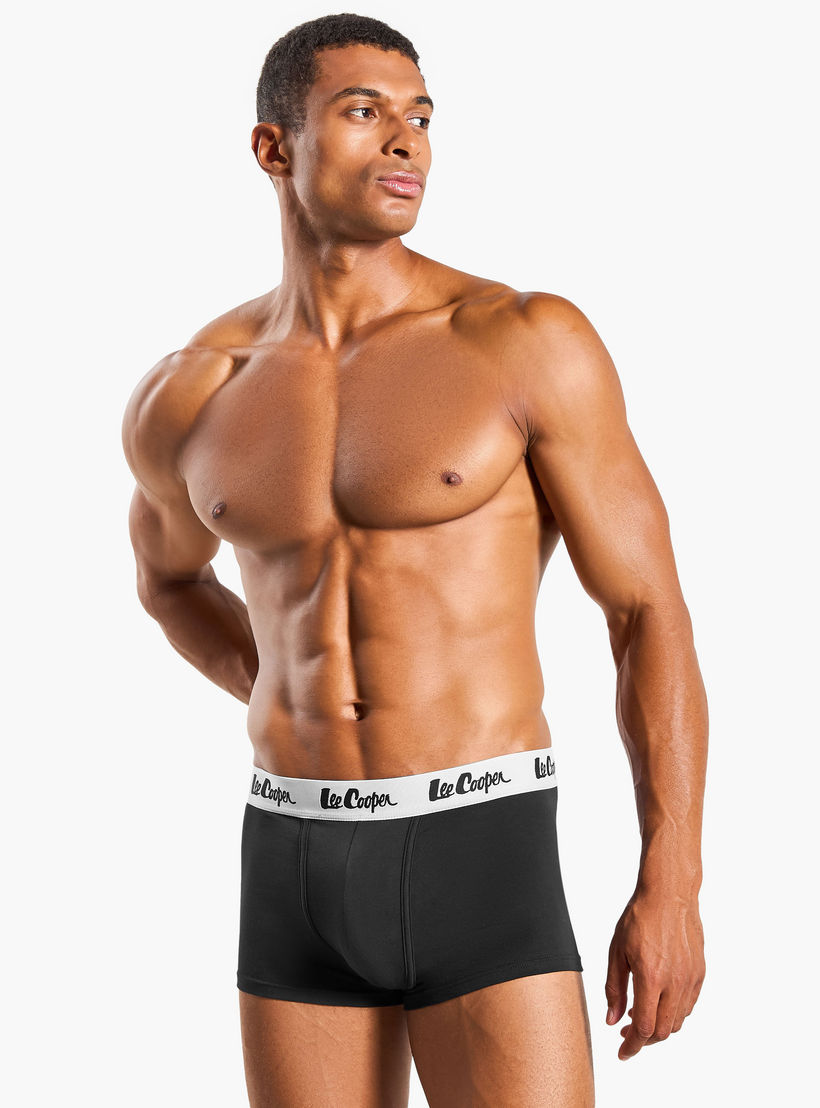 Set of 5 - Lee Cooper Trunk Briefs with Elasticated Waistband-men-clothing-innerwear-underwear-image-3