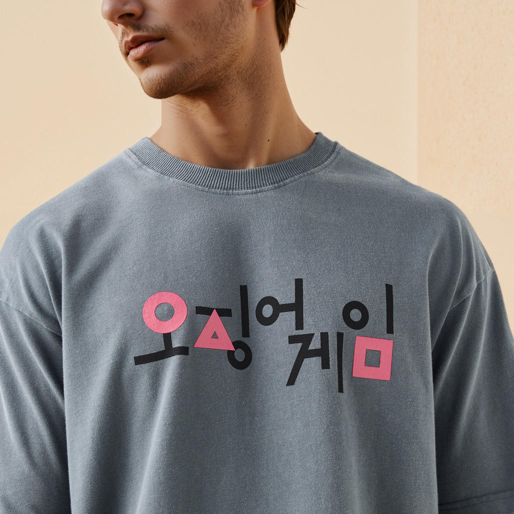 Squid Game Print T-shirt with Crew Neck and Short Sleeves-men-clothing-tshirtsandpolos-tshirts-image-4