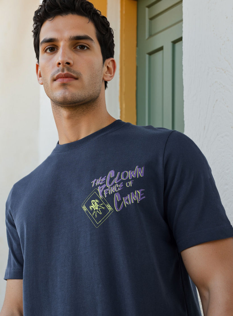 The Joker Print T-shirt with Crew Neck and Short Sleeves-men-clothing-tshirtsandpolos-tshirts-image-4