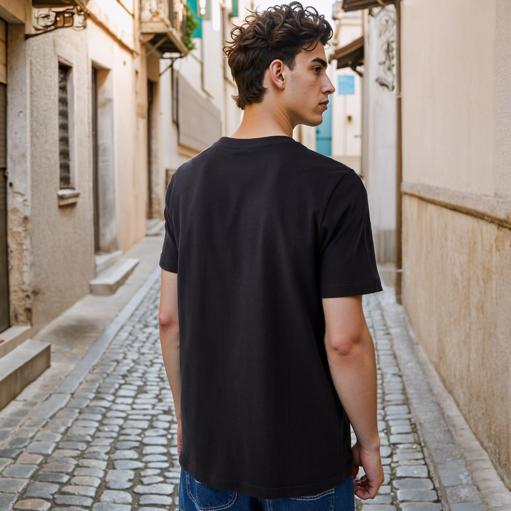Joker Print T-shirt with Crew Neck and Short Sleeves-men-clothing-tshirtsandpolos-tshirts-image-3