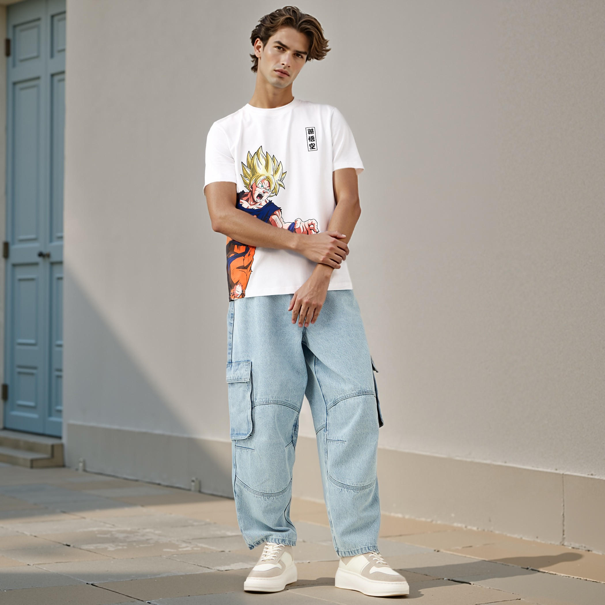 تيشيرت بياقة ضيقة وطبعات-men-clothing-tshirtsandpolos-tshirts-image-2