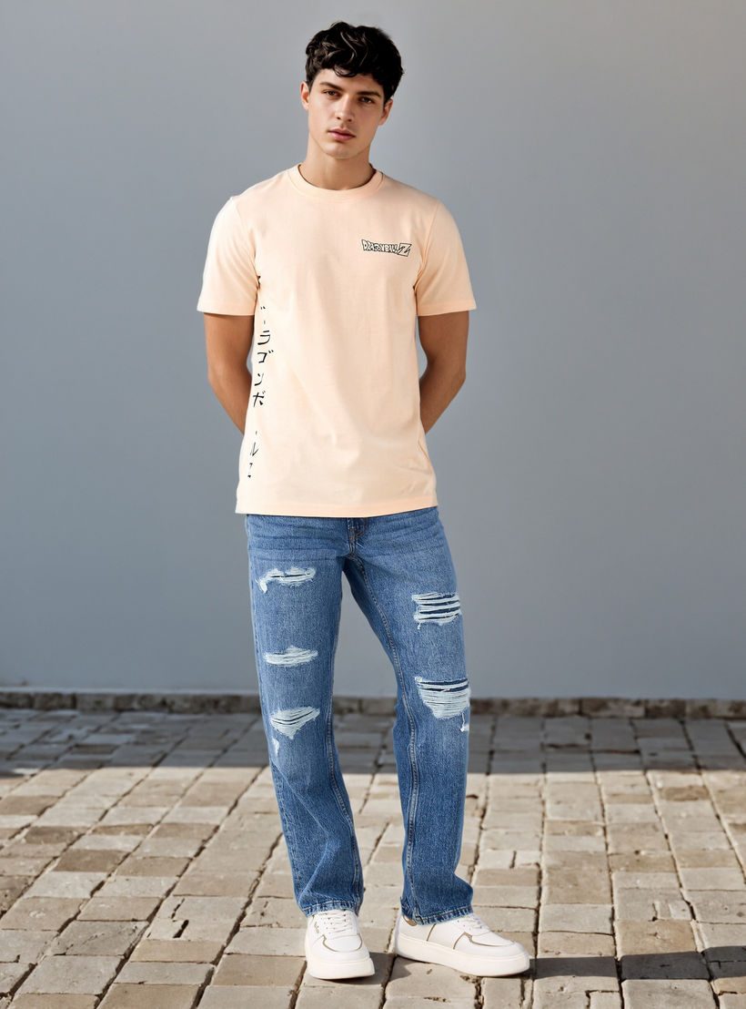 تيشيرت بياقة ضيقة وطبعات-men-clothing-tshirtsandpolos-tshirts-image-2