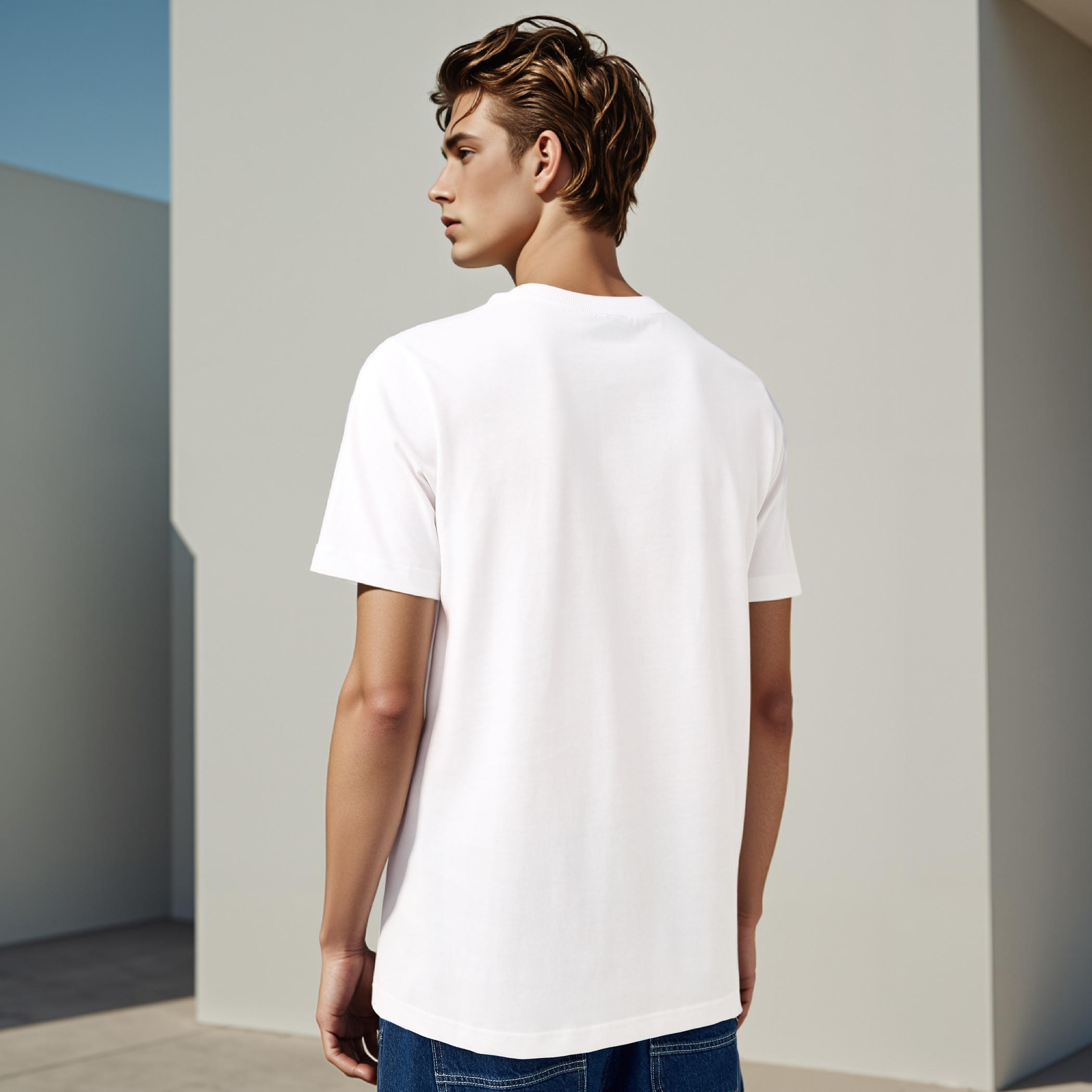 تيشيرت بياقة ضيقة وطبعات-men-clothing-tshirtsandpolos-tshirts-image-3