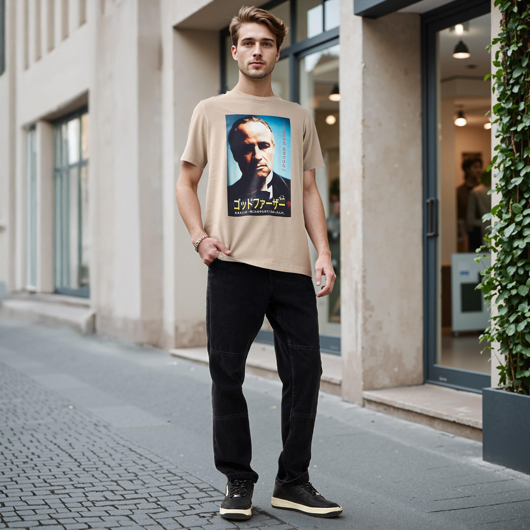 The Godfather Print Crew Neck T-shirt-men-clothing-tshirtsandpolos-tshirts-image-2