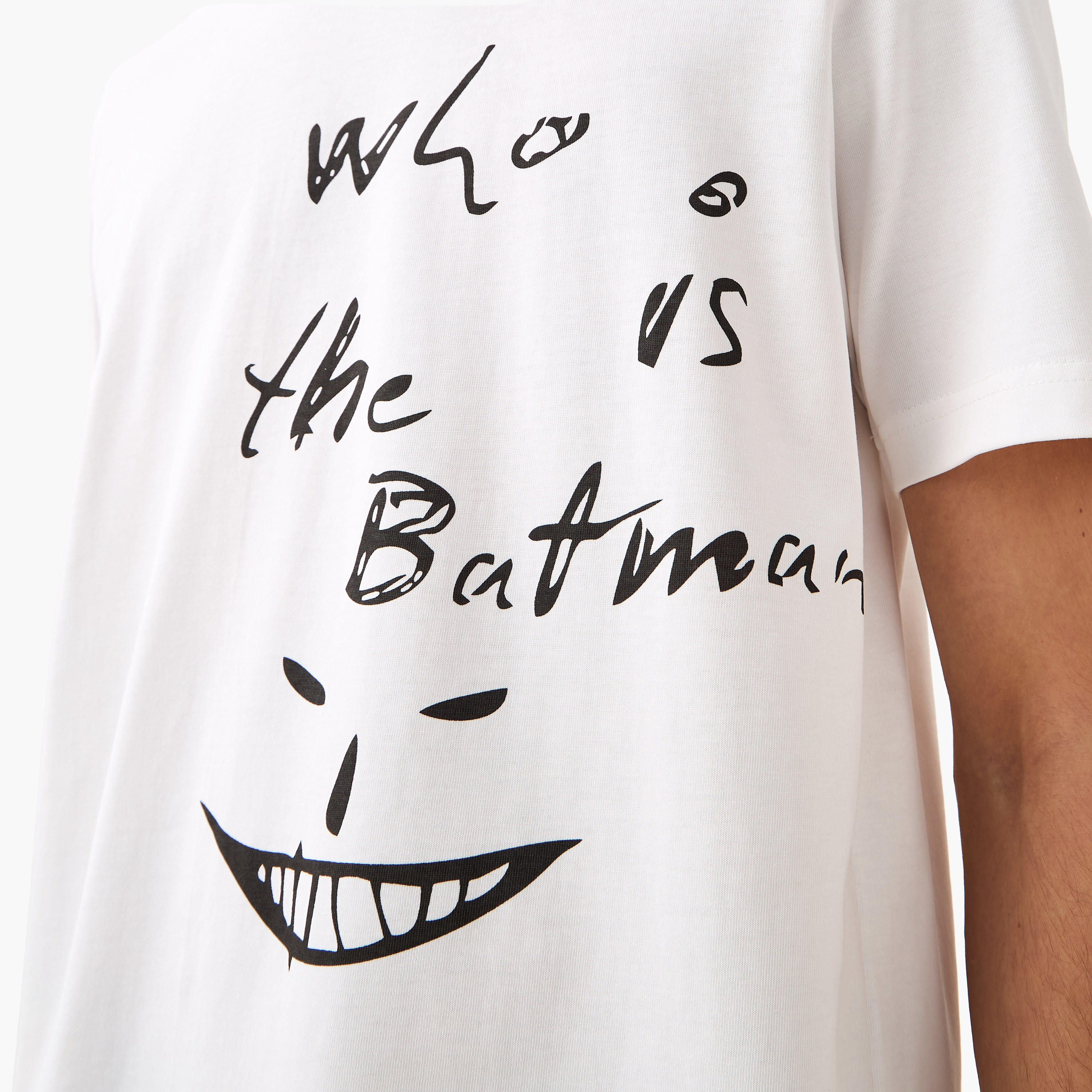 Batman Print T-shirt with Crew Neck and Short Sleeves-men-clothing-tshirtsandpolos-tshirts-image-4