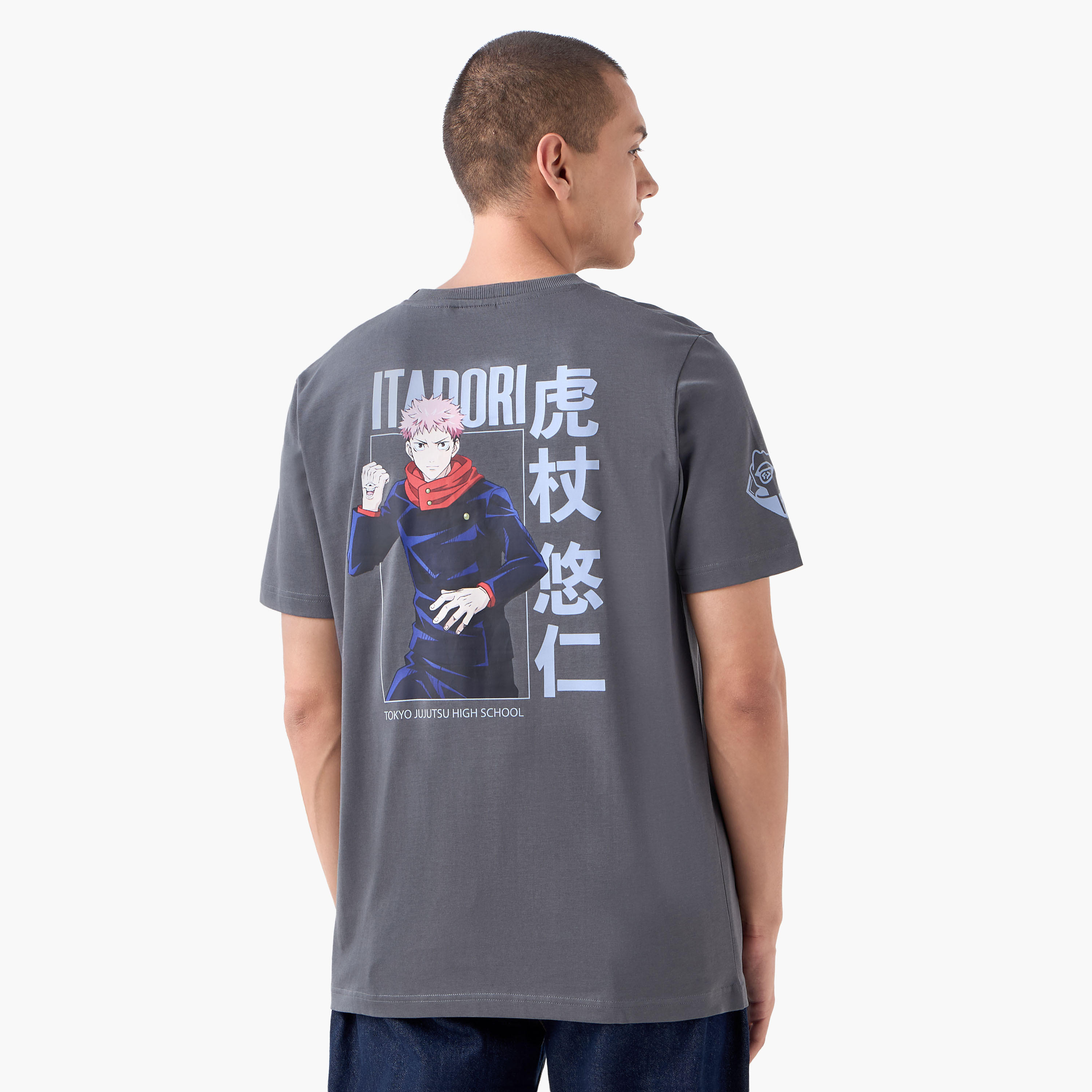 Anime Print T-shirt with Crew Neck-men-clothing-tshirtsandpolos-tshirts-image-1