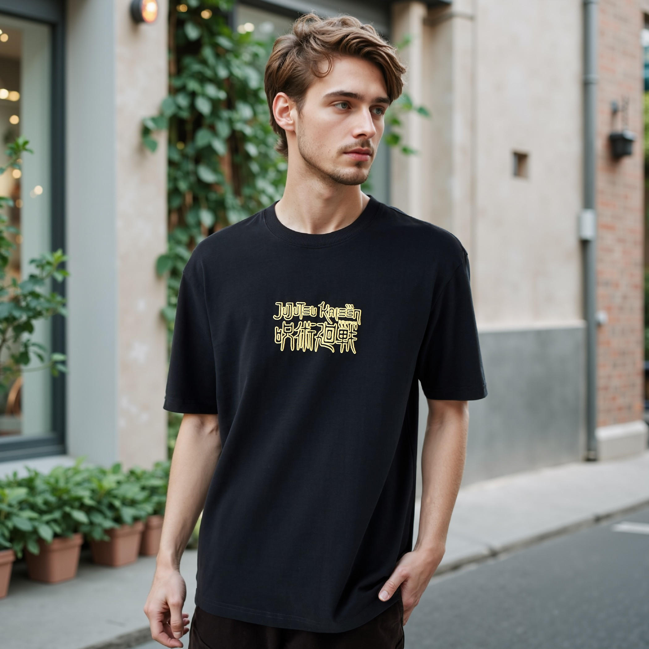 Jujutsu Kaisen Print Crew Neck T-shirt-men-clothing-tshirtsandpolos-tshirts-image-3