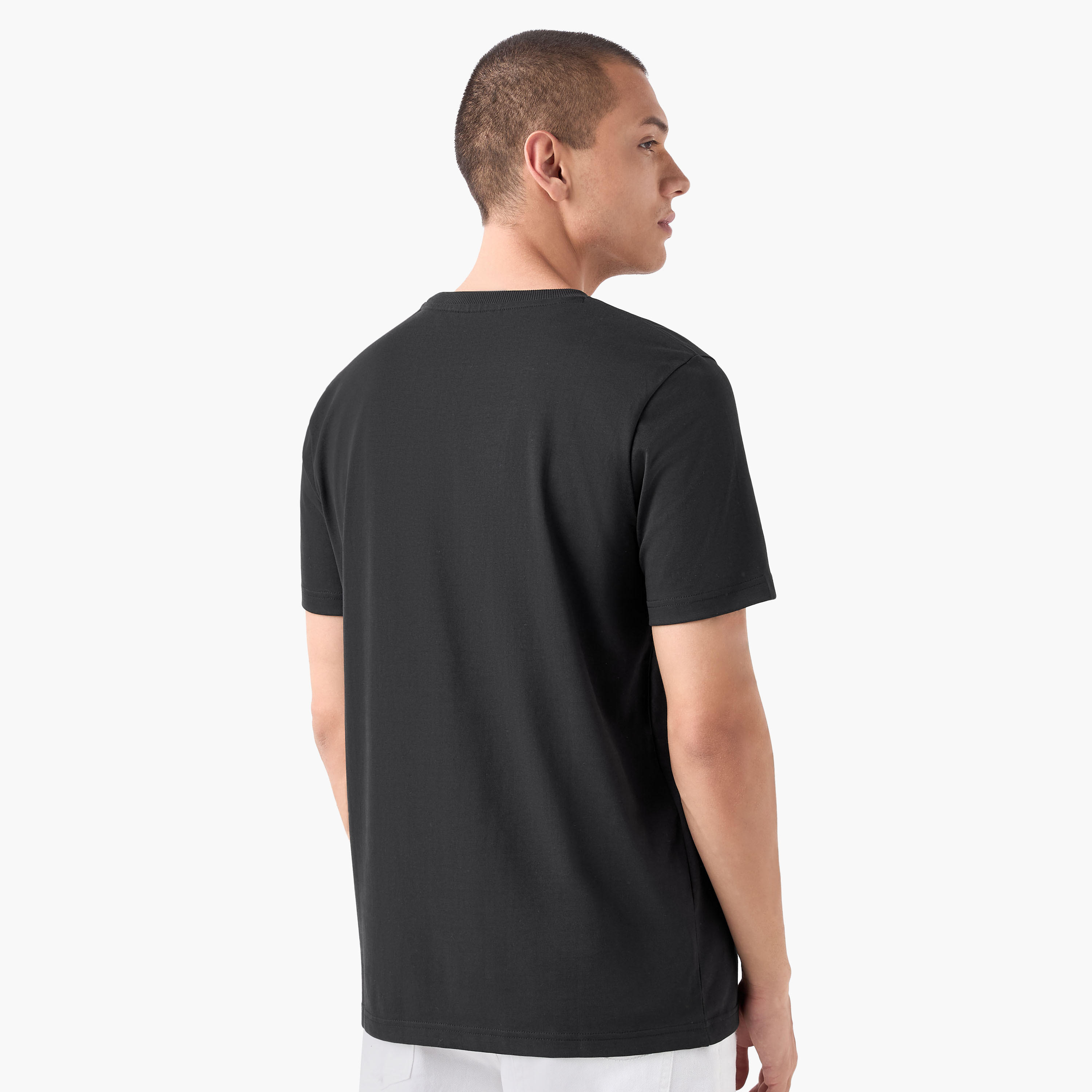Korn Print T-shirt with Crew Neck-men-clothing-tshirtsandpolos-tshirts-image-3