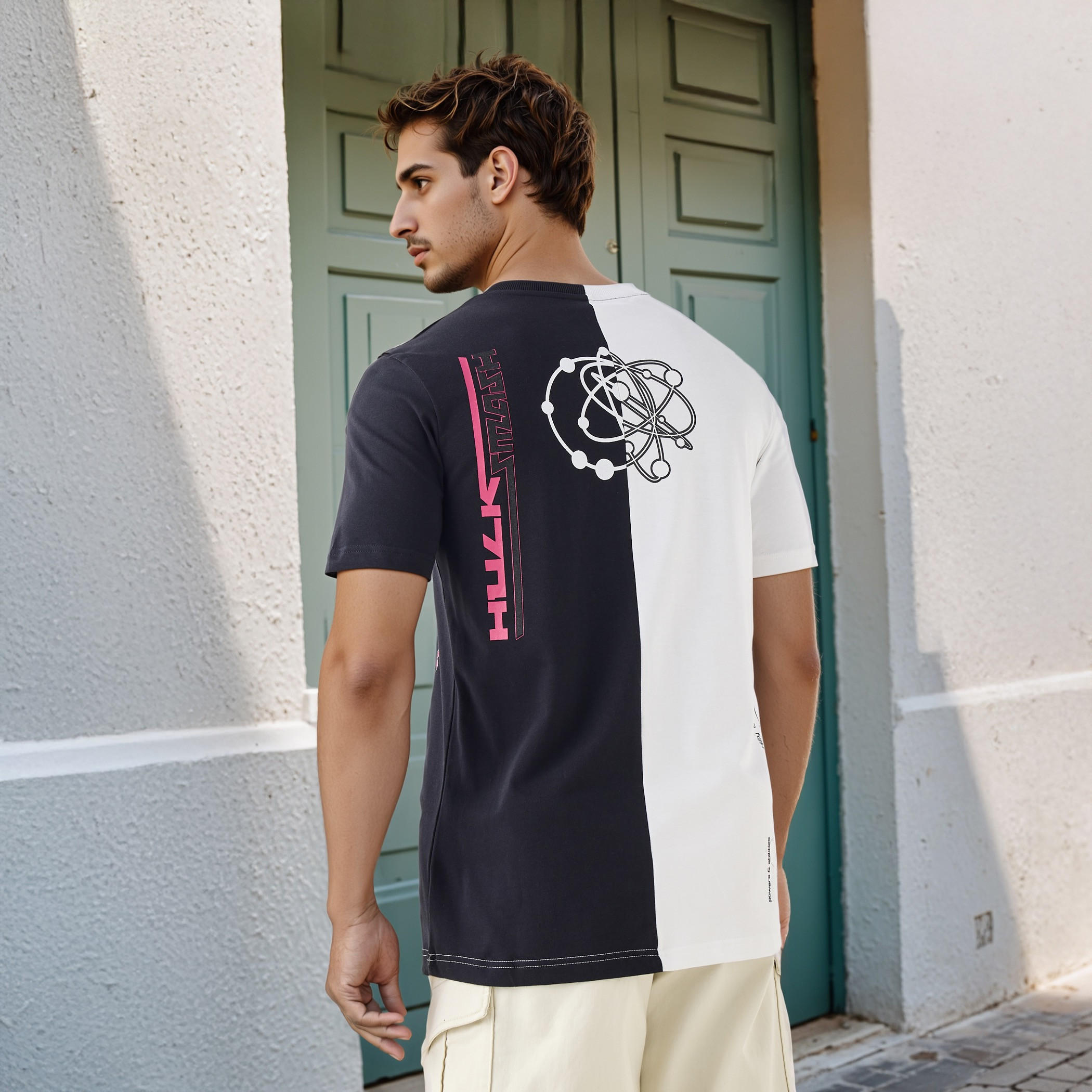 Hulk Print T-shirt with Crew Neck-men-clothing-tshirtsandpolos-tshirts-image-3