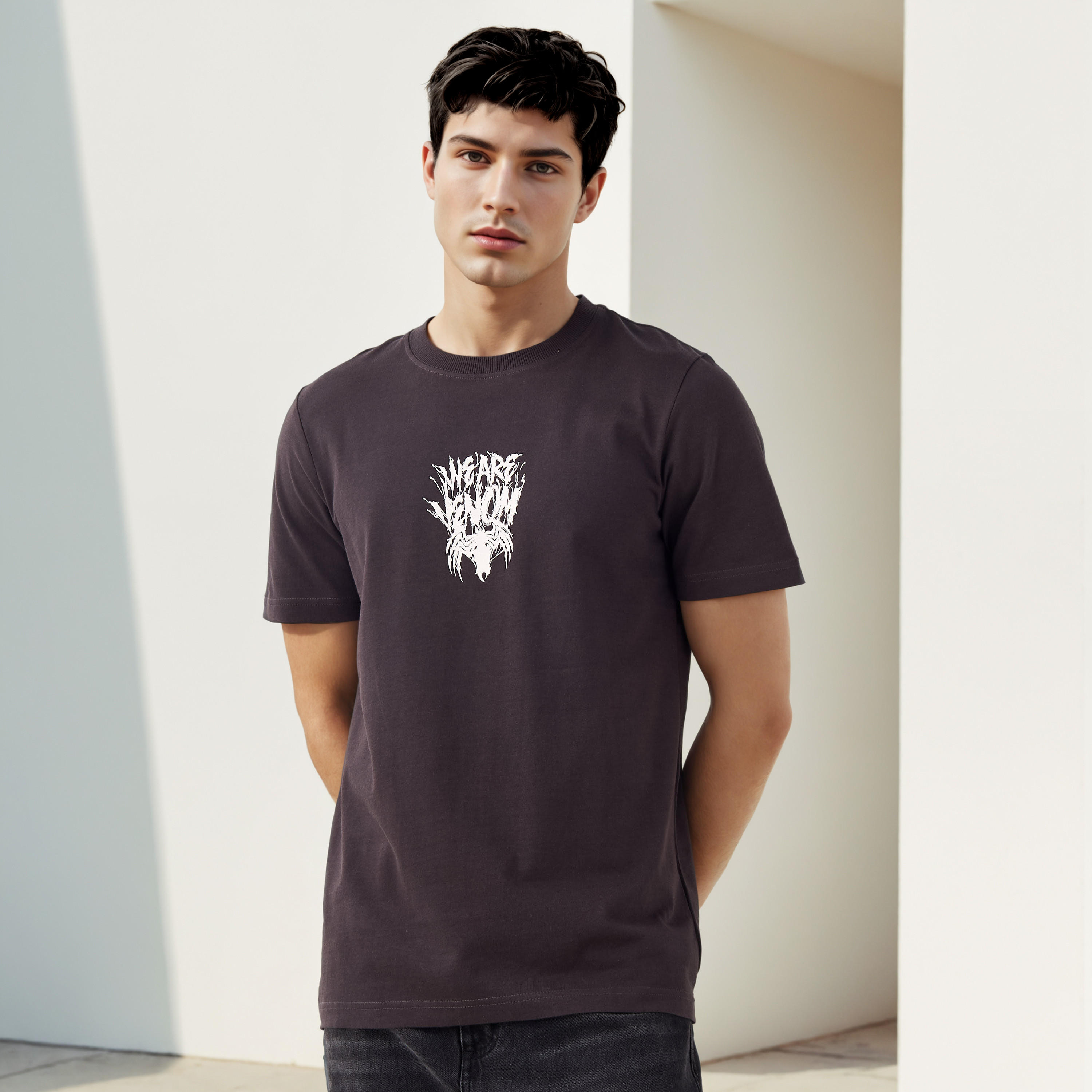 Venom Men Regular Fit Crew Neck Short Sleeves T-shirt-men-clothing-tshirtsandpolos-tshirts-image-3