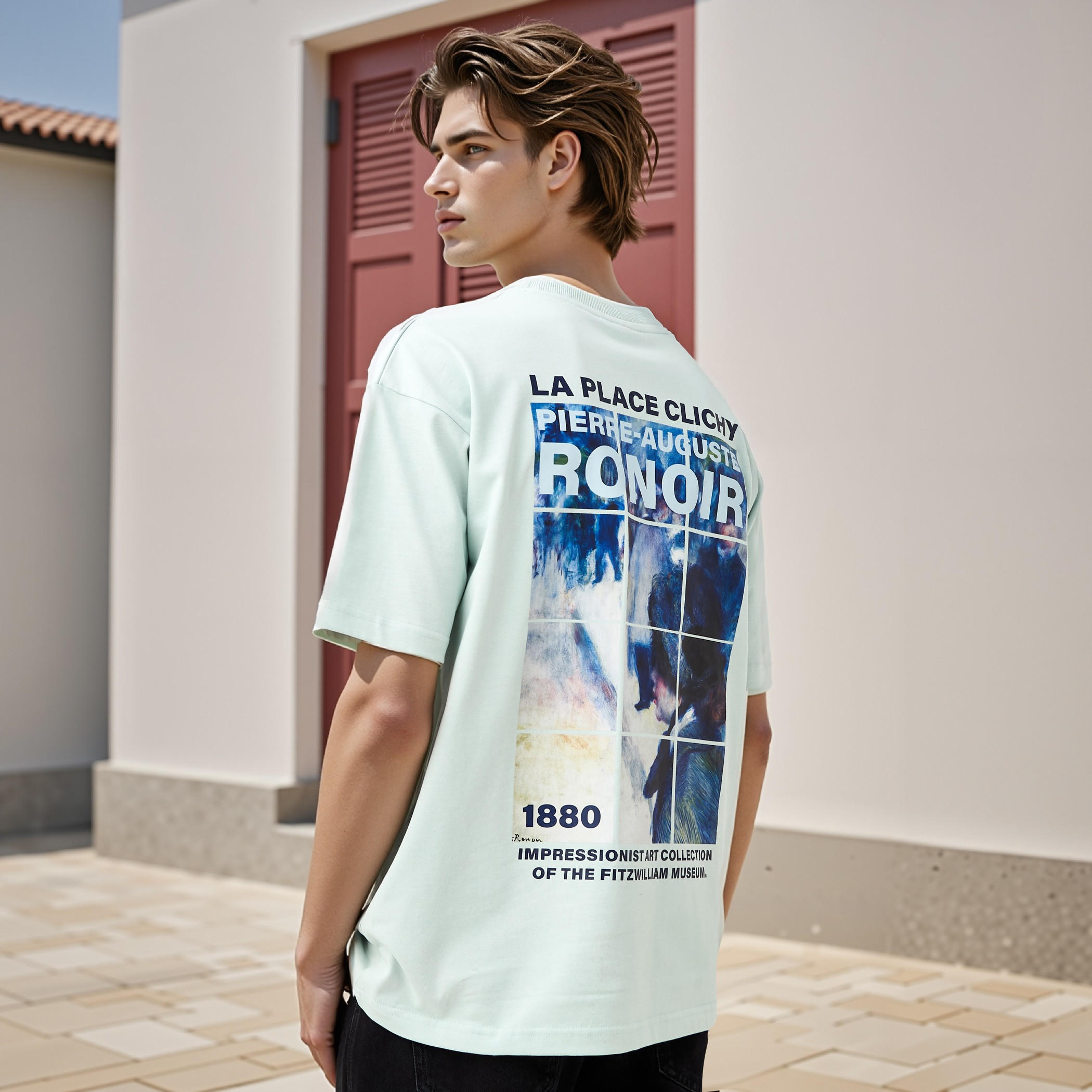 Cambridge University Men Crew Neck Short Sleeves T-shirt-men-clothing-tshirtsandpolos-tshirts-image-1
