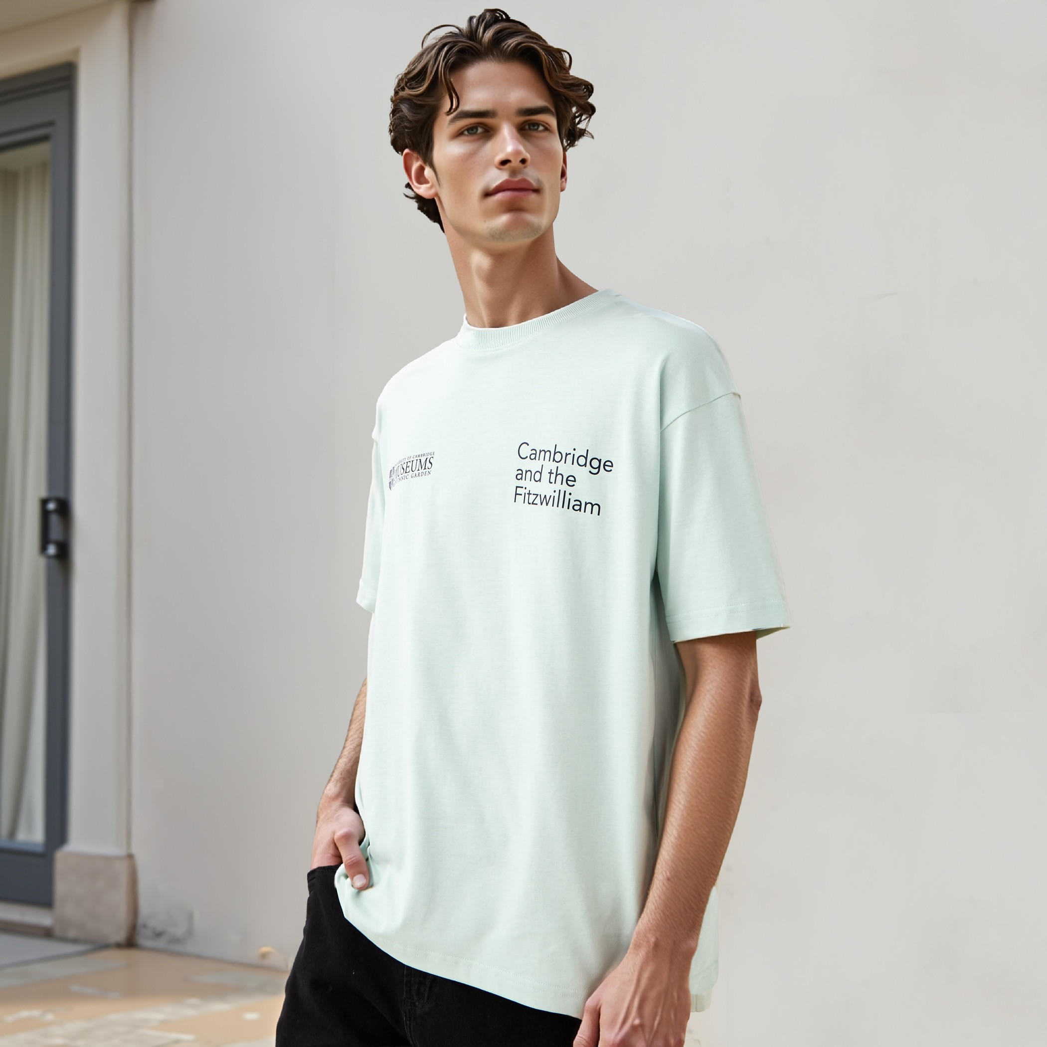 Cambridge University Men Crew Neck Short Sleeves T-shirt-men-clothing-tshirtsandpolos-tshirts-image-3