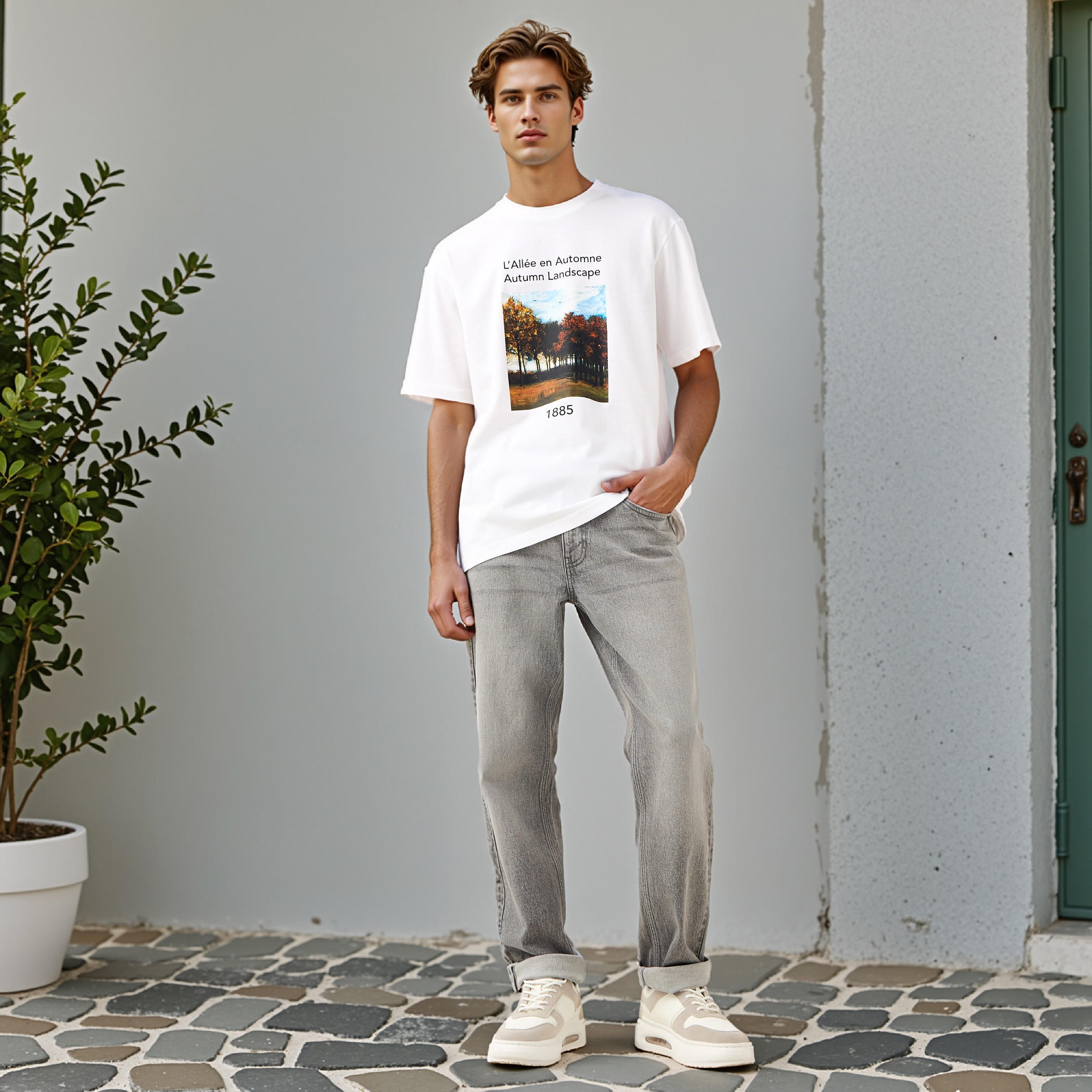Cambridge University Men Crew Neck Short Sleeves T-shirt-men-clothing-tshirtsandpolos-tshirts-image-2