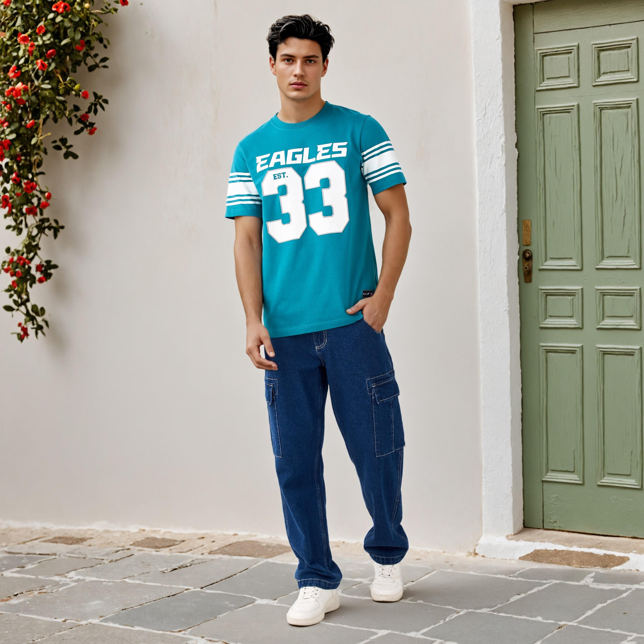 Philadelphia Eagles NFL Men Regular Fit Crew Neck Short Sleeves T-shirt-men-clothing-tshirtsandpolos-tshirts-image-2