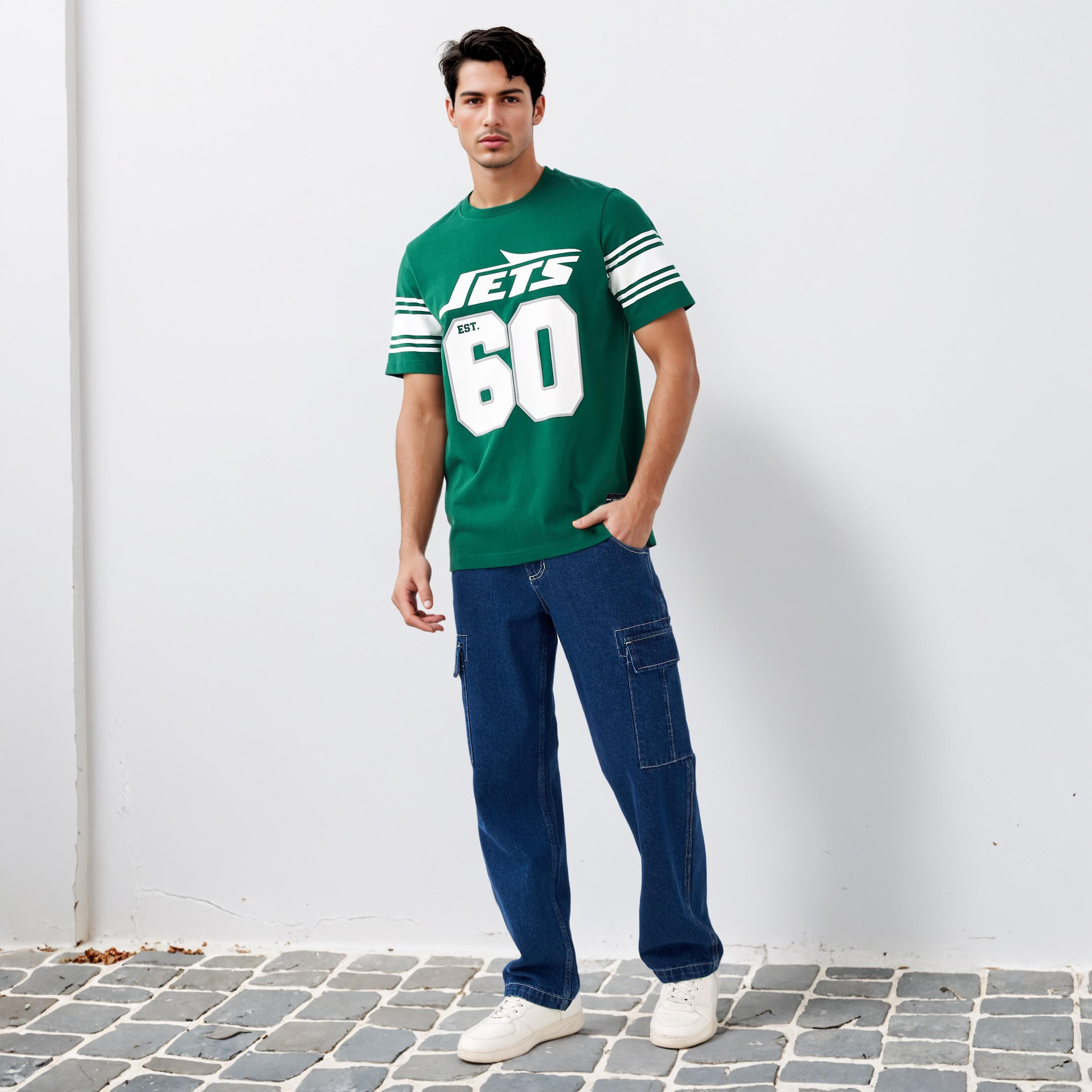 New York Jets NFL Men Regular Fit Crew Neck Short Sleeves T-shirt-men-clothing-tshirtsandpolos-tshirts-image-2