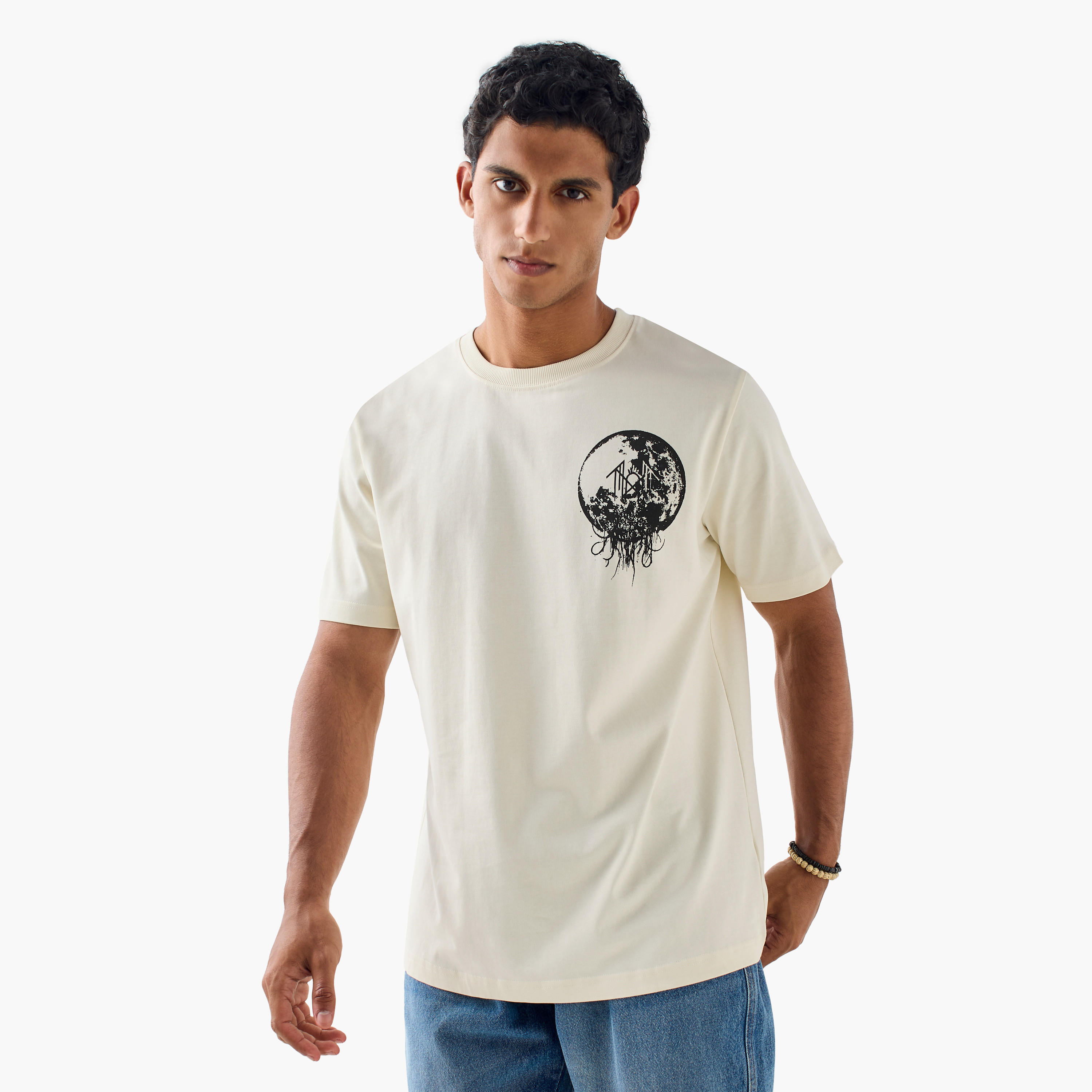Sleep Token Print Crew Neck T-shirt-men-clothing-tshirtsandpolos-tshirts-image-1