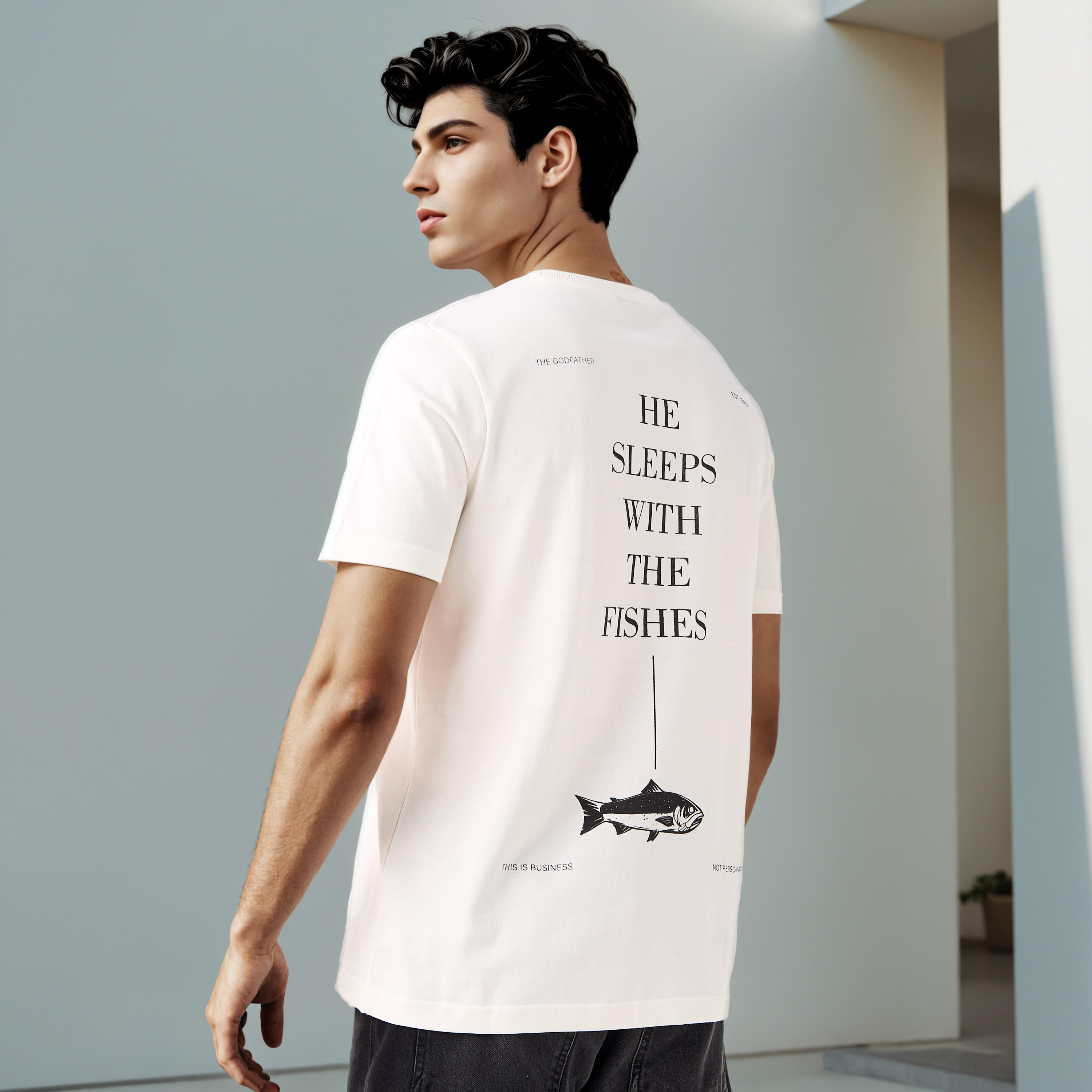 The Godfather Print Crew Neck T-shirt-men-clothing-tshirtsandpolos-tshirts-image-1