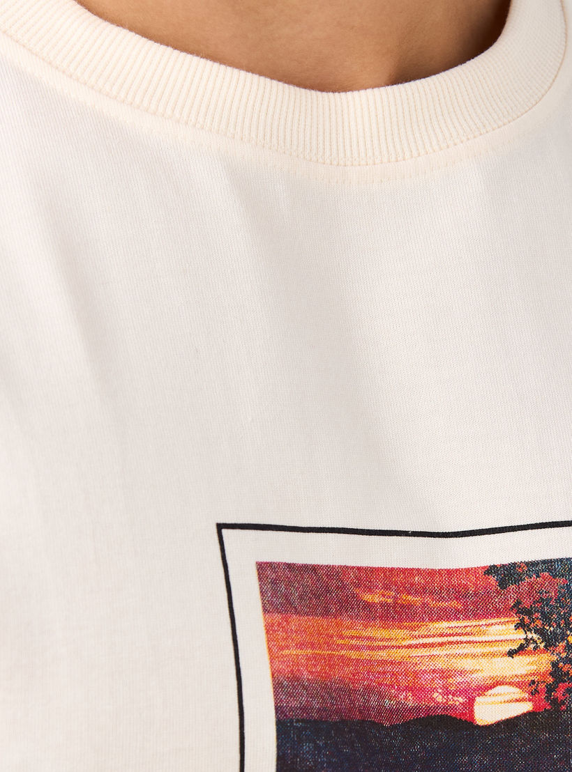 Peanuts Print T-shirt with Crew Neck-men-clothing-tshirtsandpolos-tshirts-image-5