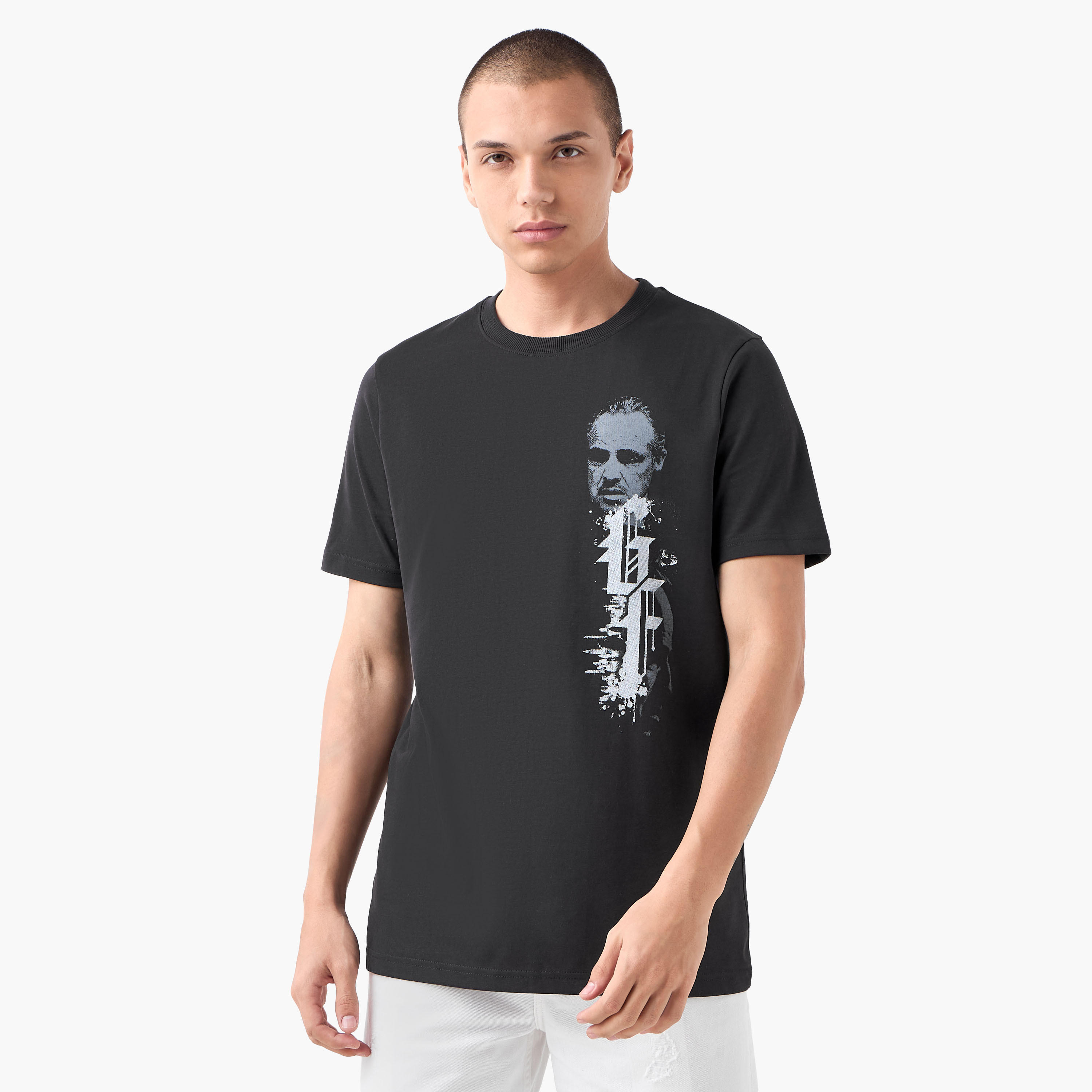 The Godfather Men Regular Fit Crew Neck Short Sleeves T-shirt-men-clothing-tshirtsandpolos-tshirts-image-1