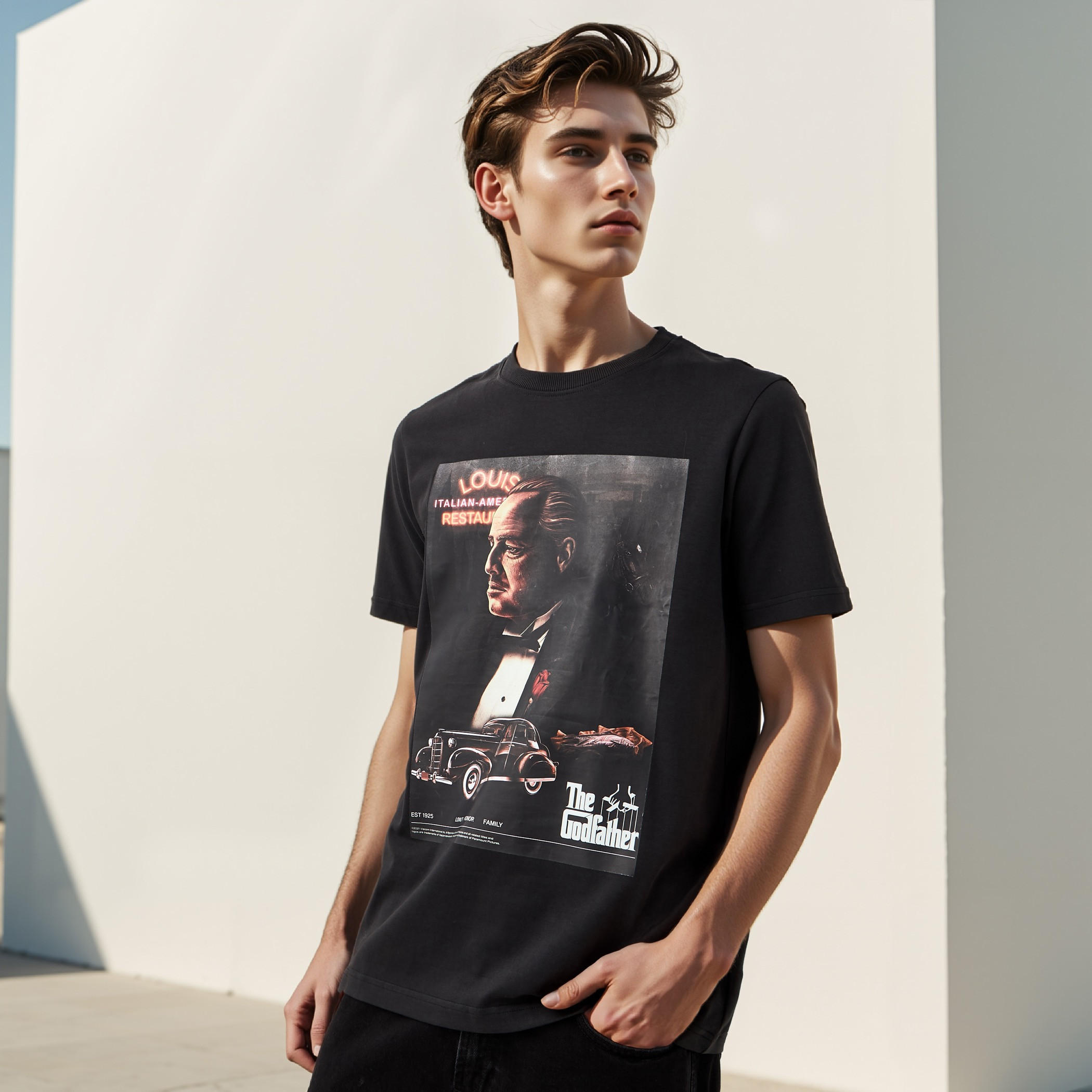 The Godfather Print Crew Neck T-shirt-men-clothing-tshirtsandpolos-tshirts-image-1