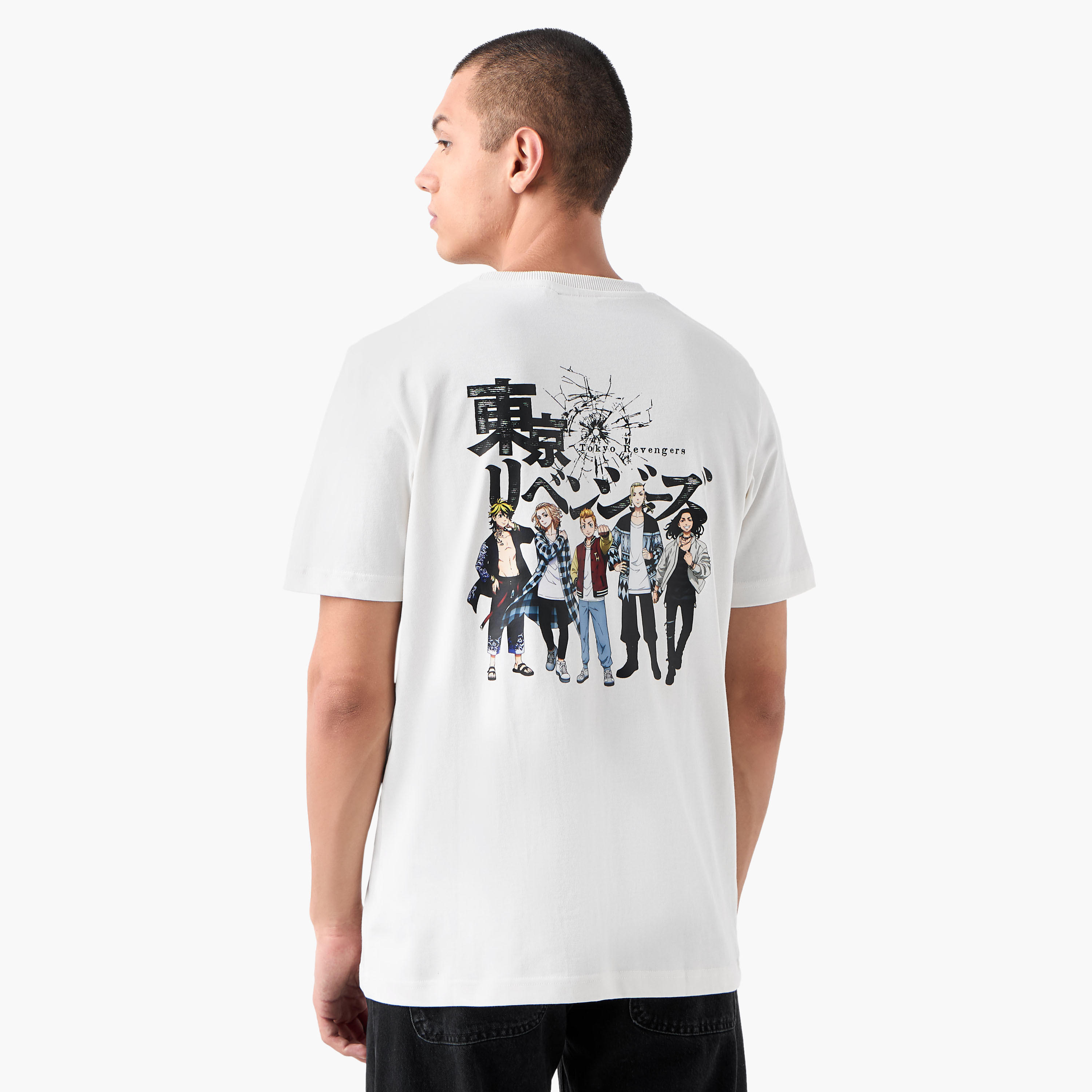 Anime Print T-shirt with Crew Neck-men-clothing-tshirtsandpolos-tshirts-image-1