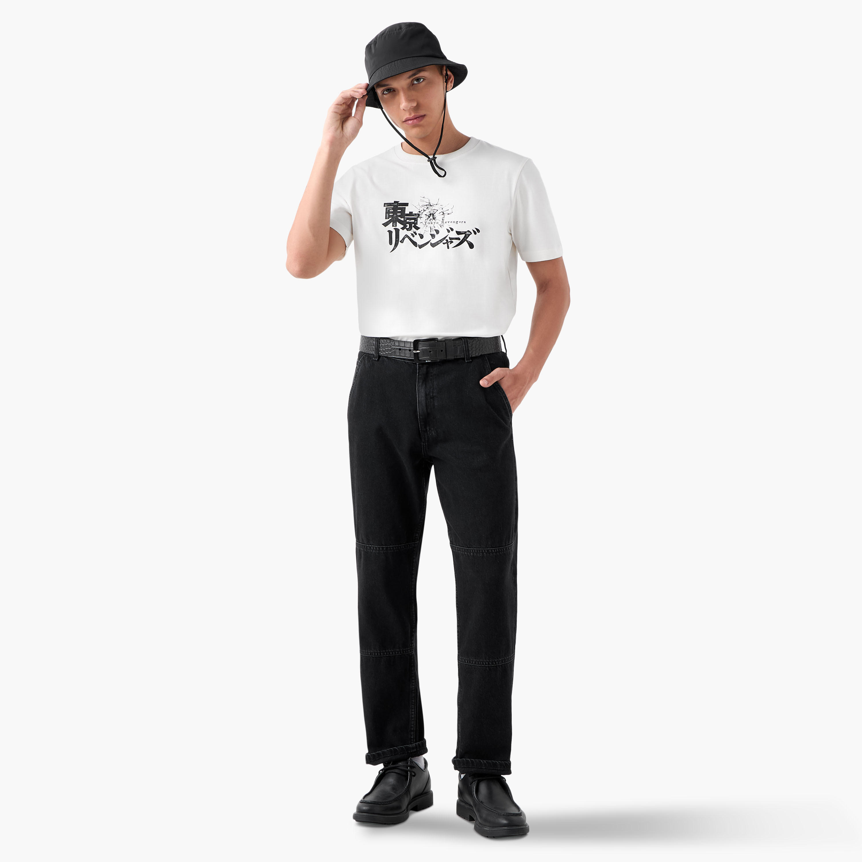 Anime Print T-shirt with Crew Neck-men-clothing-tshirtsandpolos-tshirts-image-2