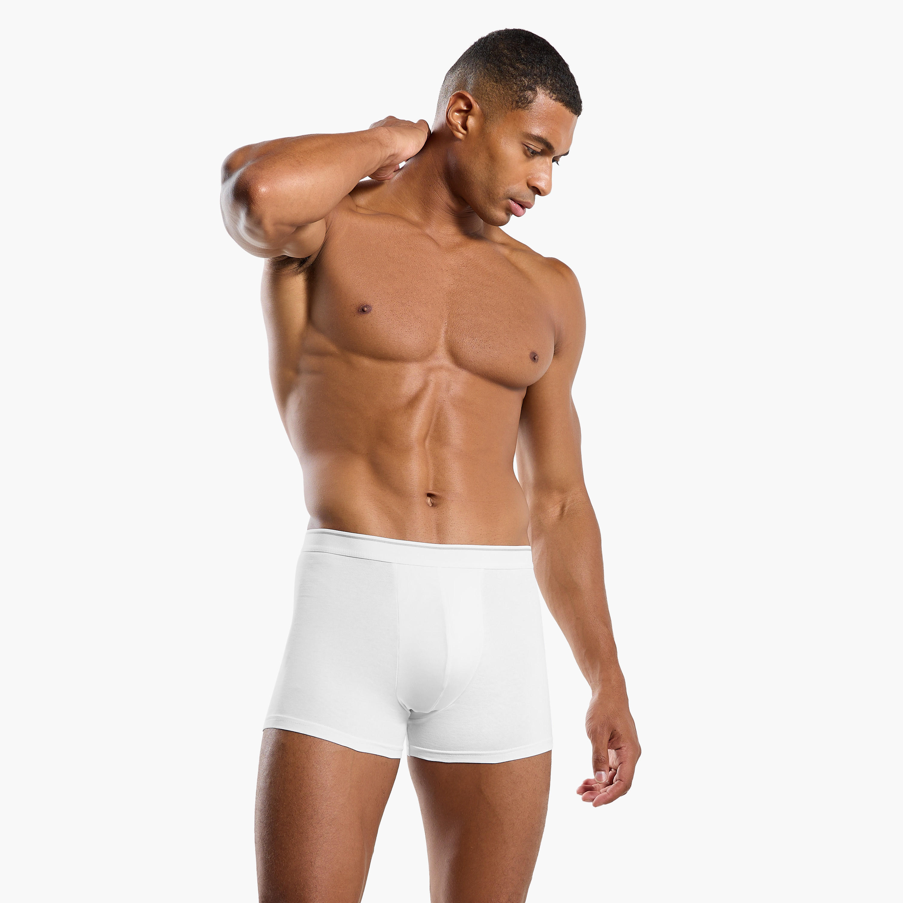 سراويل ترانك طويلة قطن للرجال - طقم من 5-men-clothing-innerwear-underwear-image-9
