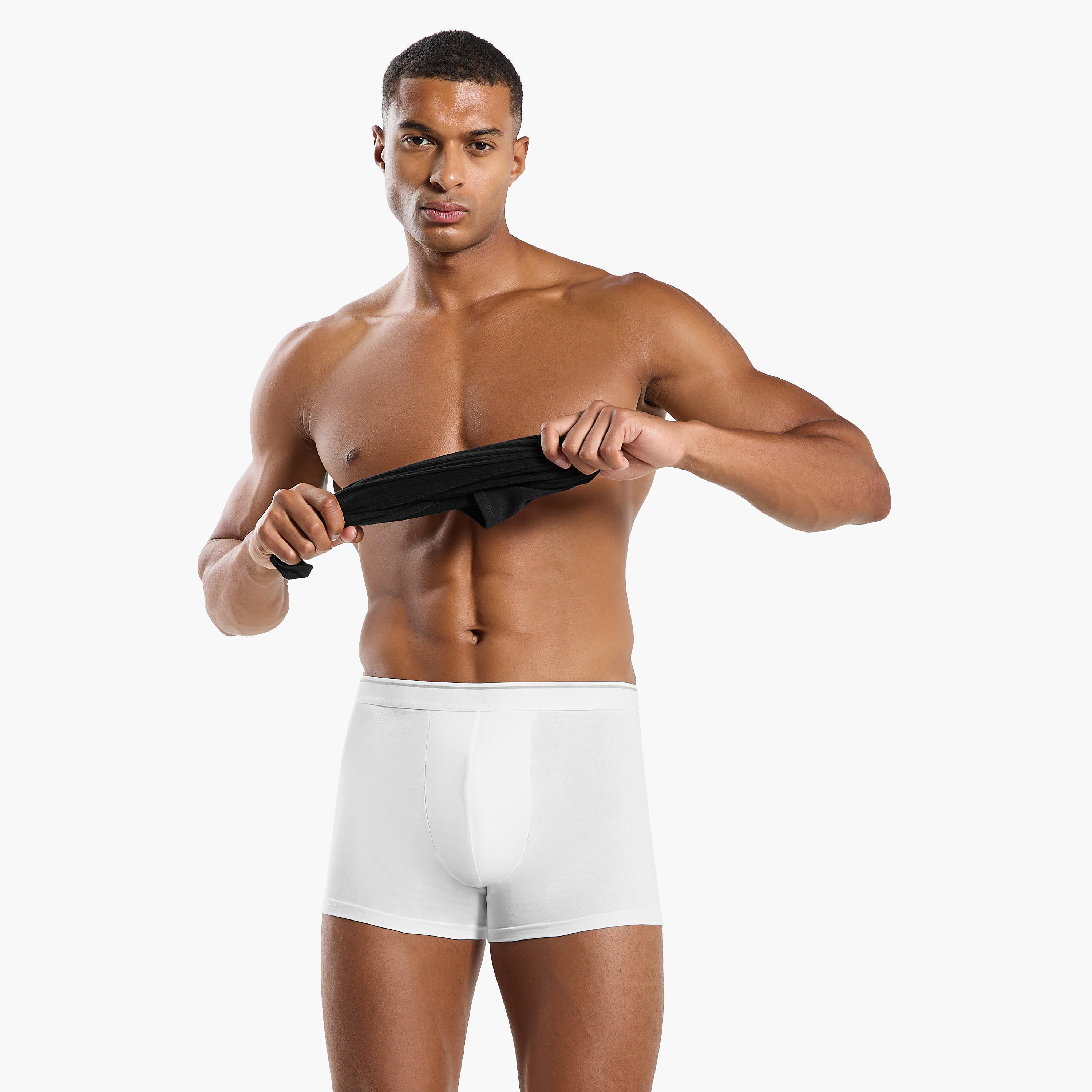 سراويل ترانك طويلة قطن للرجال - طقم من 5-men-clothing-innerwear-underwear-image-6