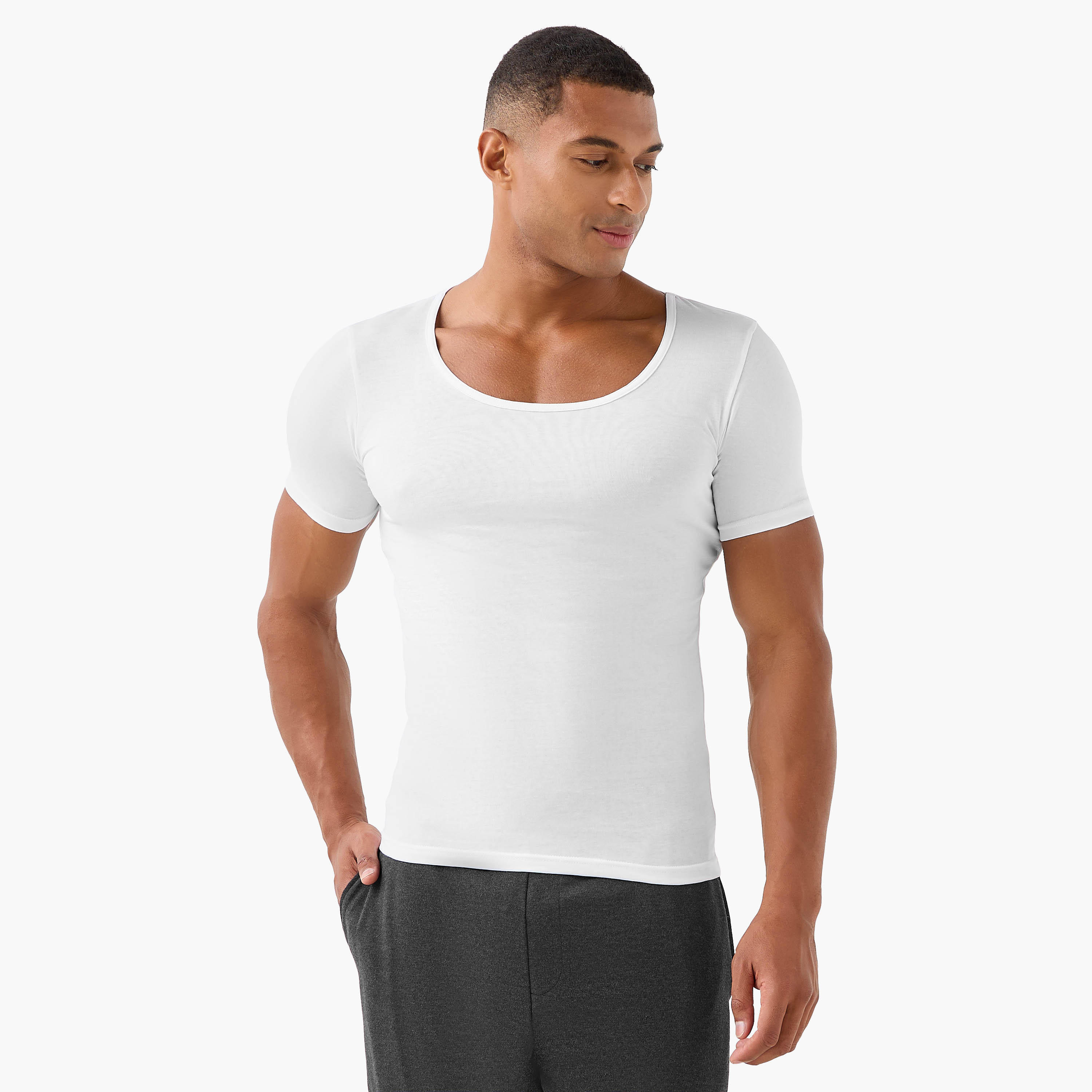 تيشيرت داخلي قطن للرجال - طقم من 3-men-clothing-tshirtsandpolos-vests-image-5