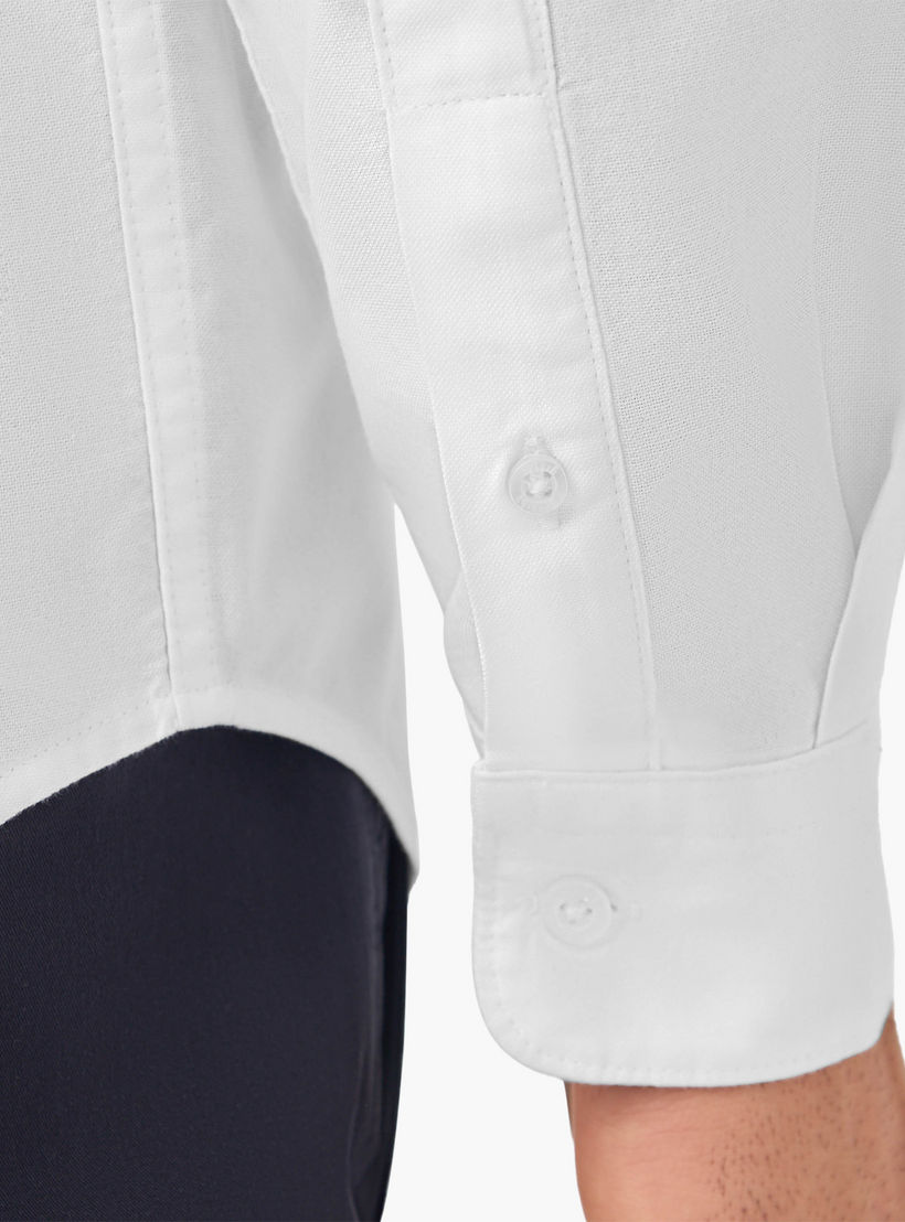 Set of 2 - Regular Fit Oxford Shirt with Collar and Long Sleeves-men-clothing-shirts-image-8
