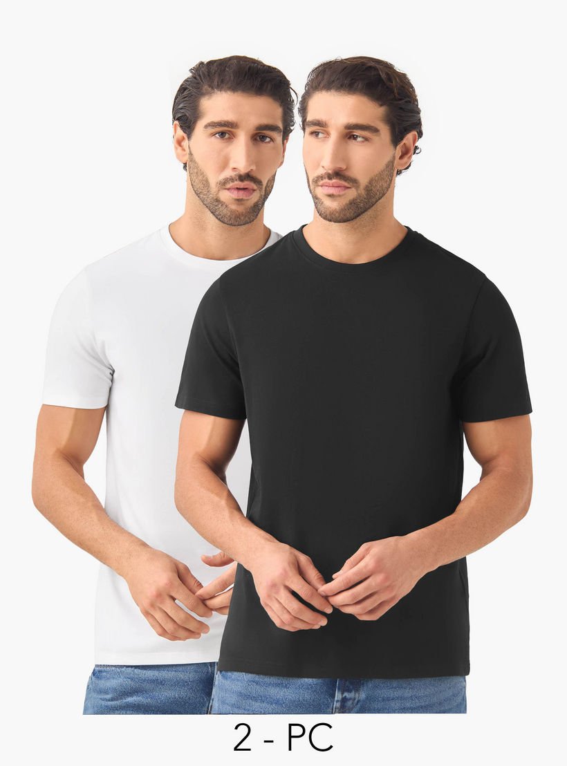 تيشيرتات بقصة عادية - طقم من قطعتين-men-clothing-tshirtsandpolos-tshirts-image-1