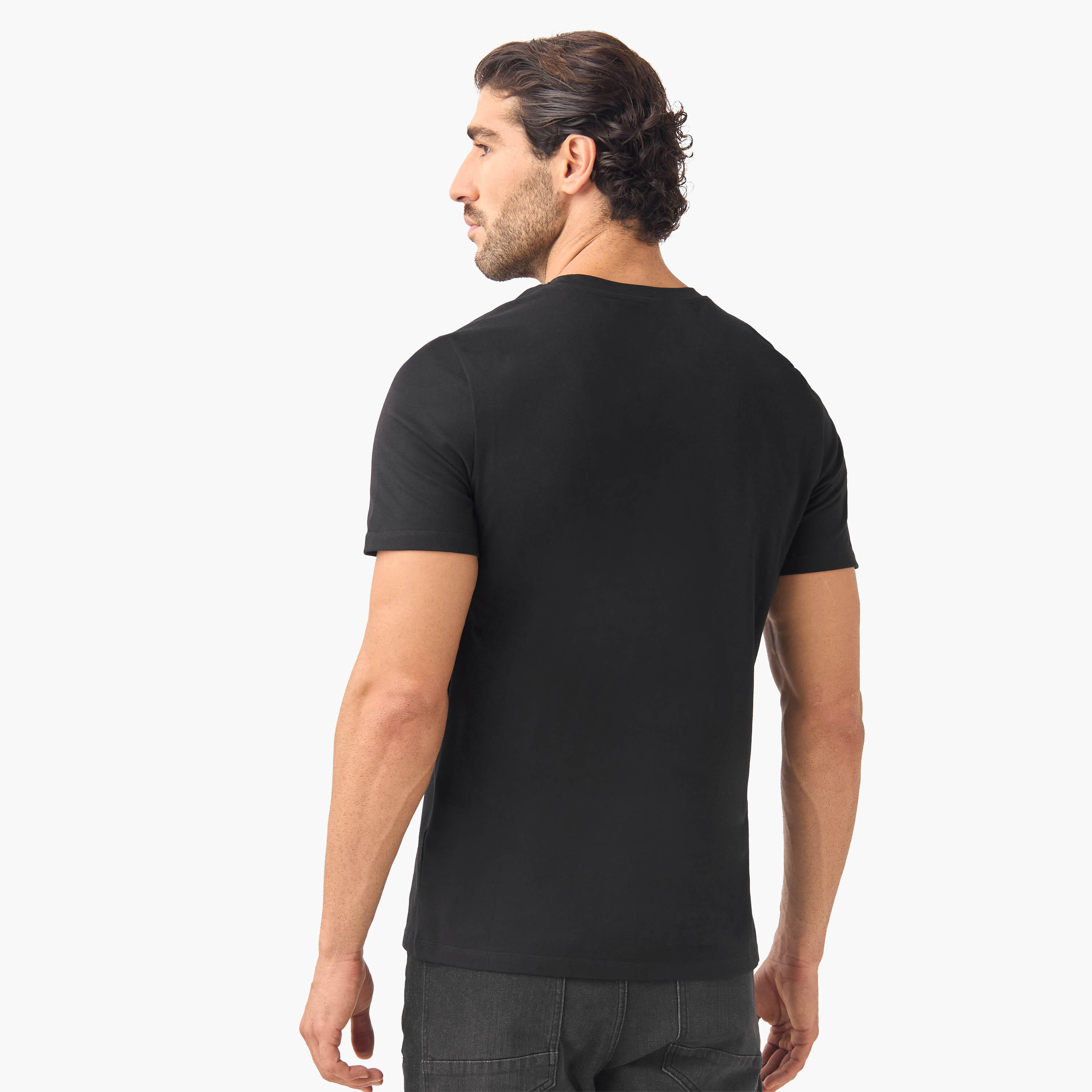 تيشيرت بقصة سليم وياقة ضيقة - طقم من 2-men-clothing-tshirtsandpolos-tshirts-image-6