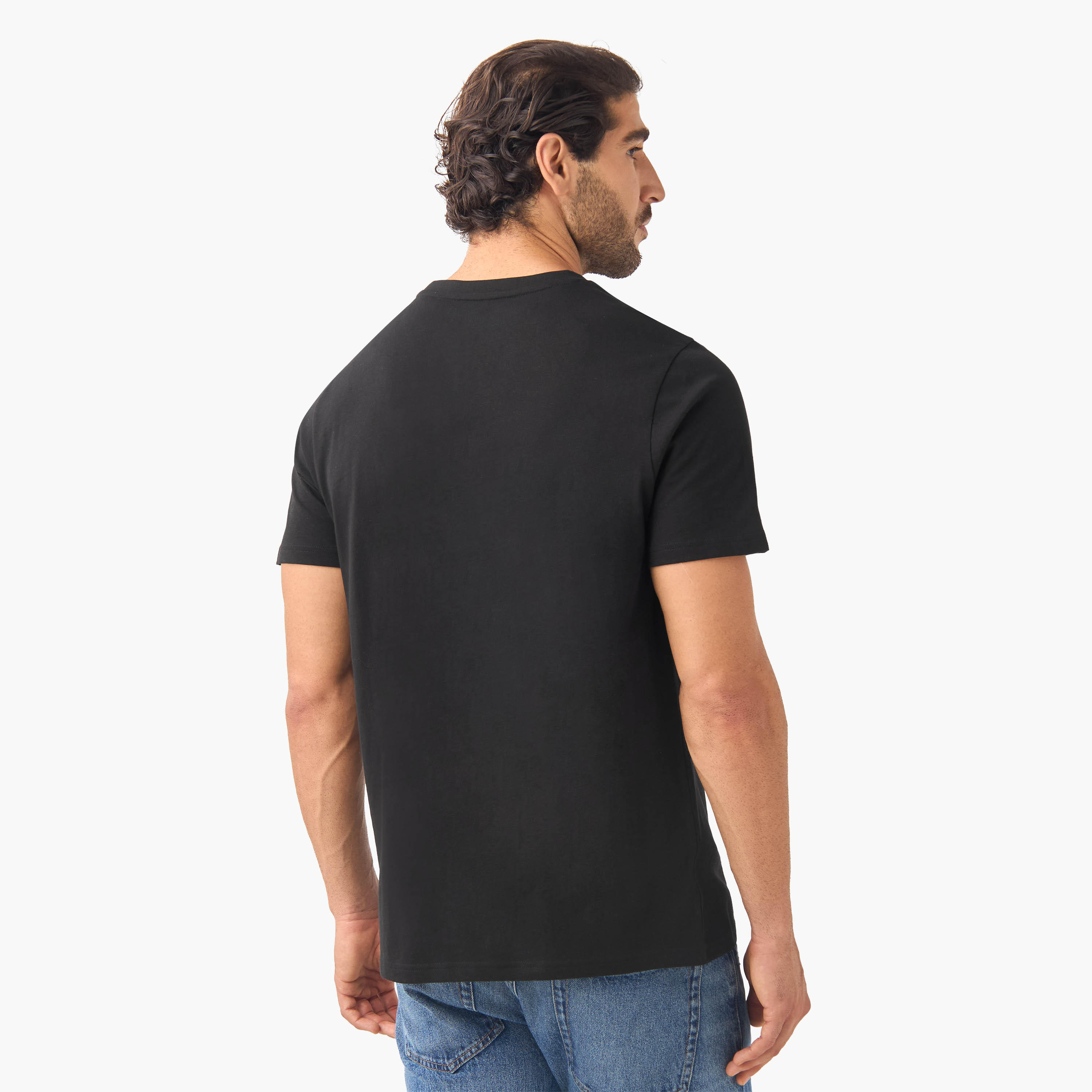 تيشيرت بقصة سليم وياقة ضيقة - طقم من 3-men-clothing-tshirtsandpolos-tshirts-image-3