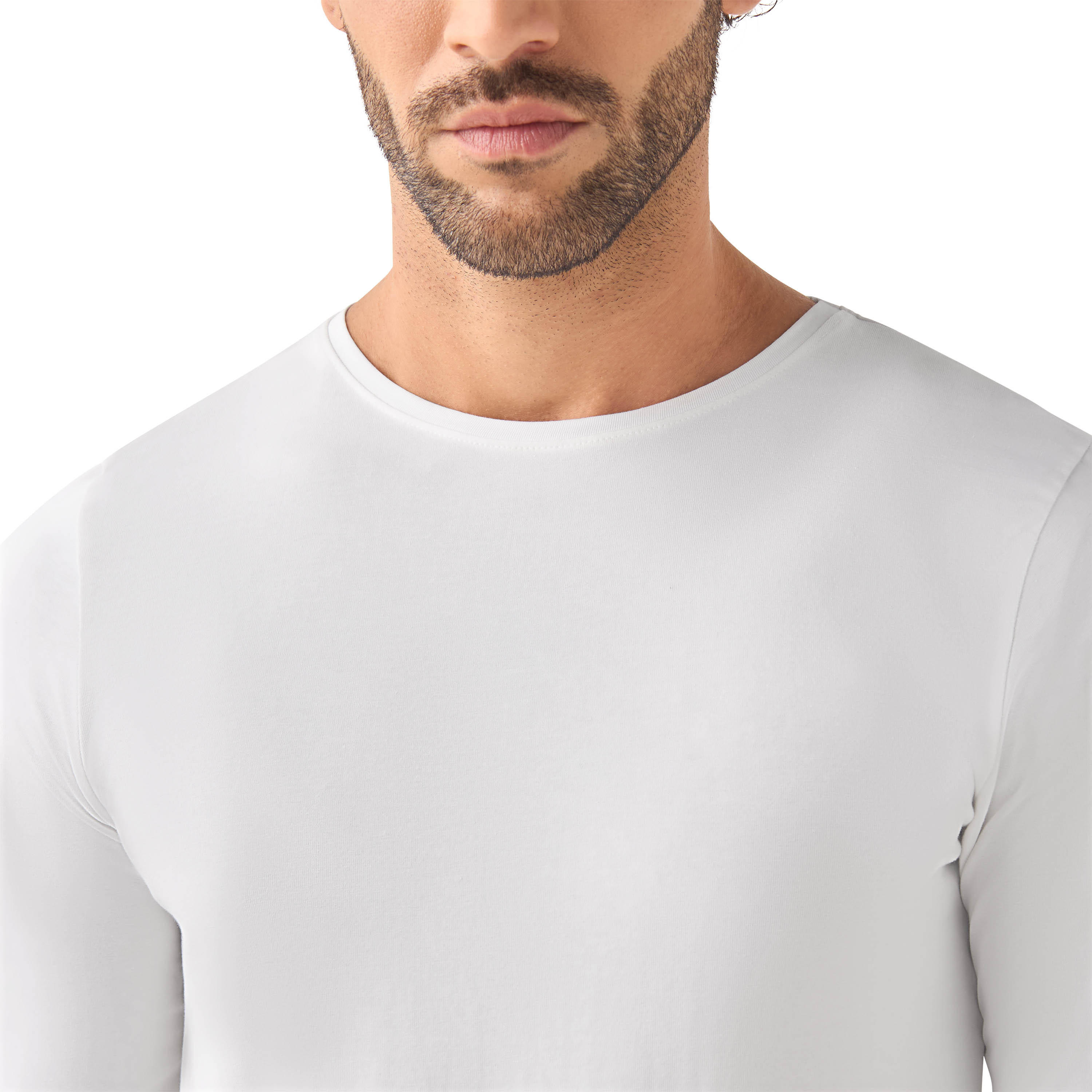 تيشيرت بقصة سليم وياقة ضيقة - طقم من 2-men-clothing-tshirtsandpolos-tshirts-image-6